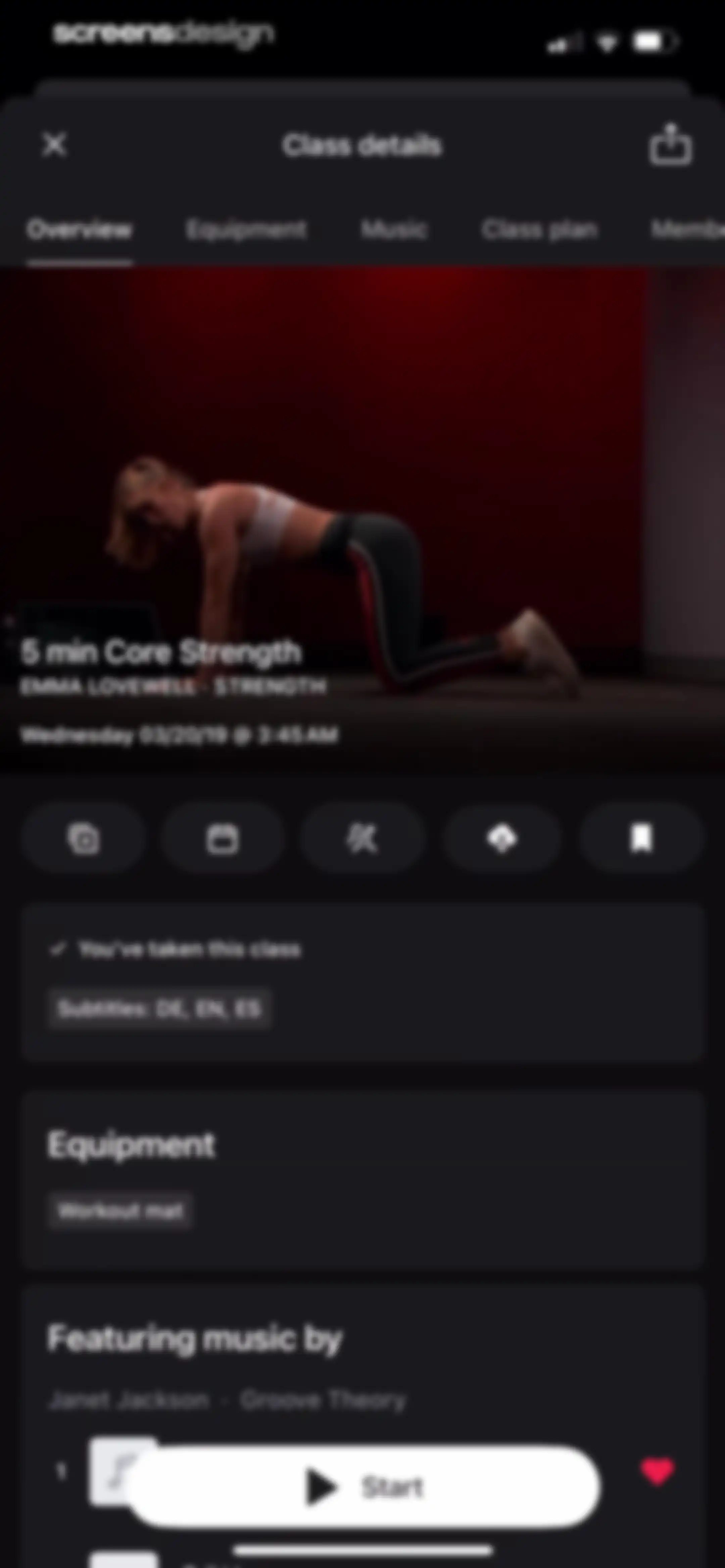 Peloton: Fitness & Workouts screen 224