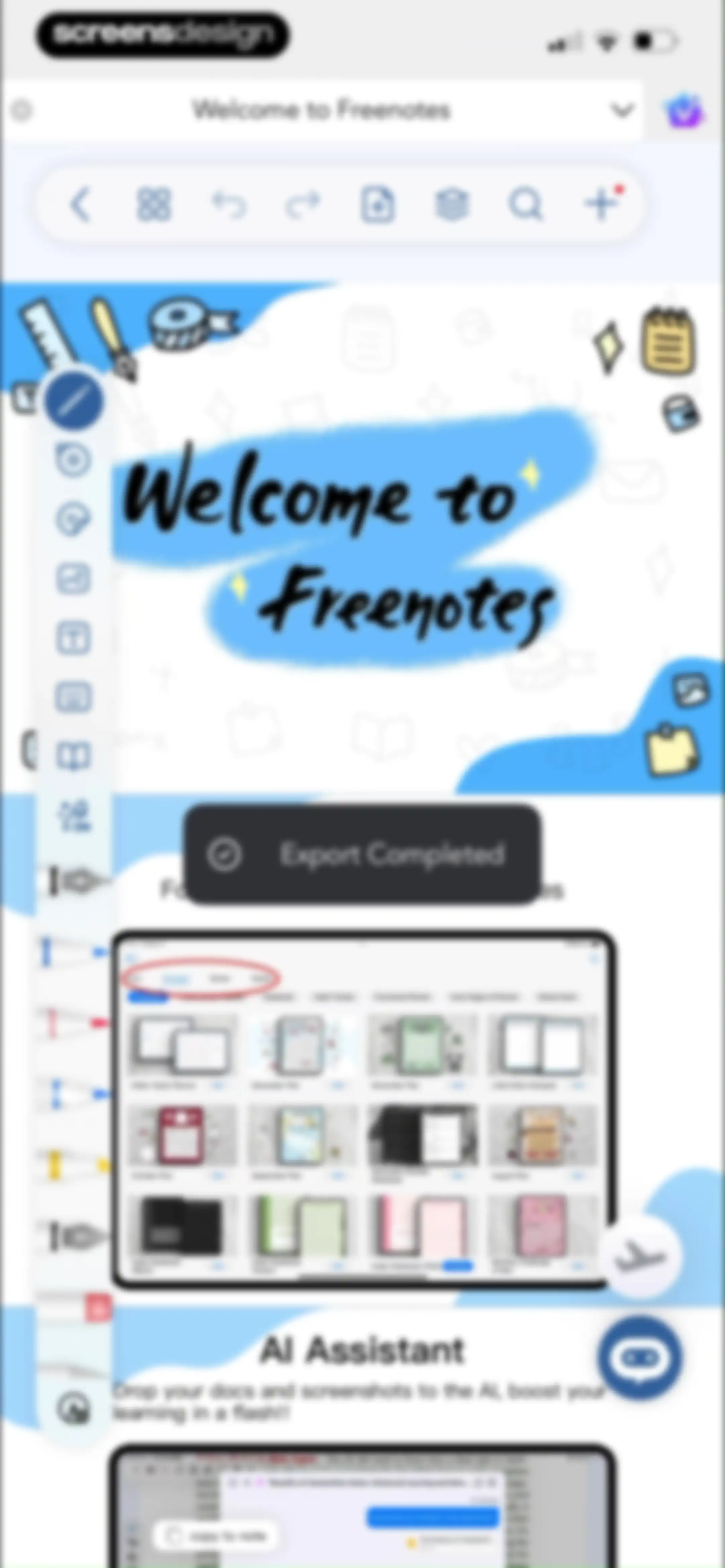 Freenotes®: AI Notes Taking screen 101