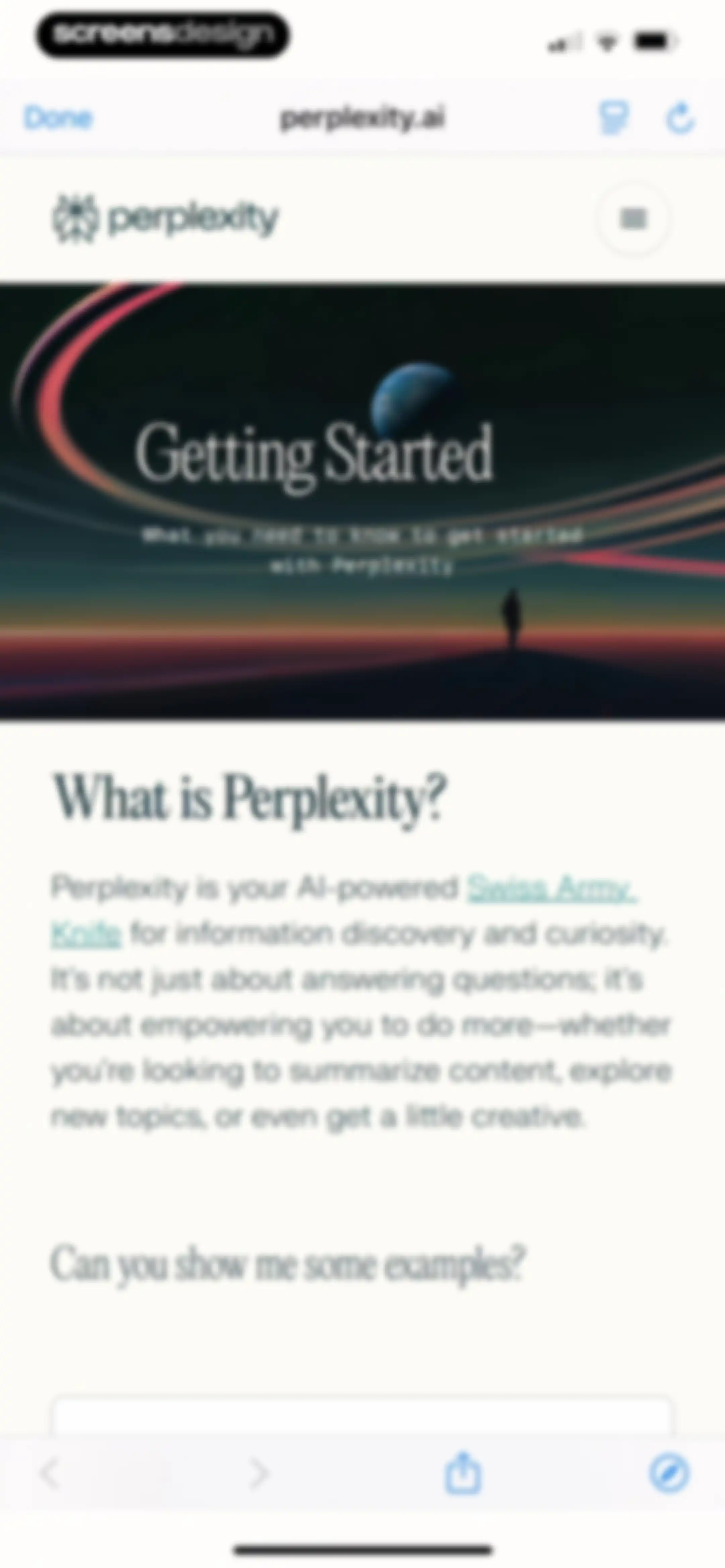 Perplexity - AI Search & Chat screen 118