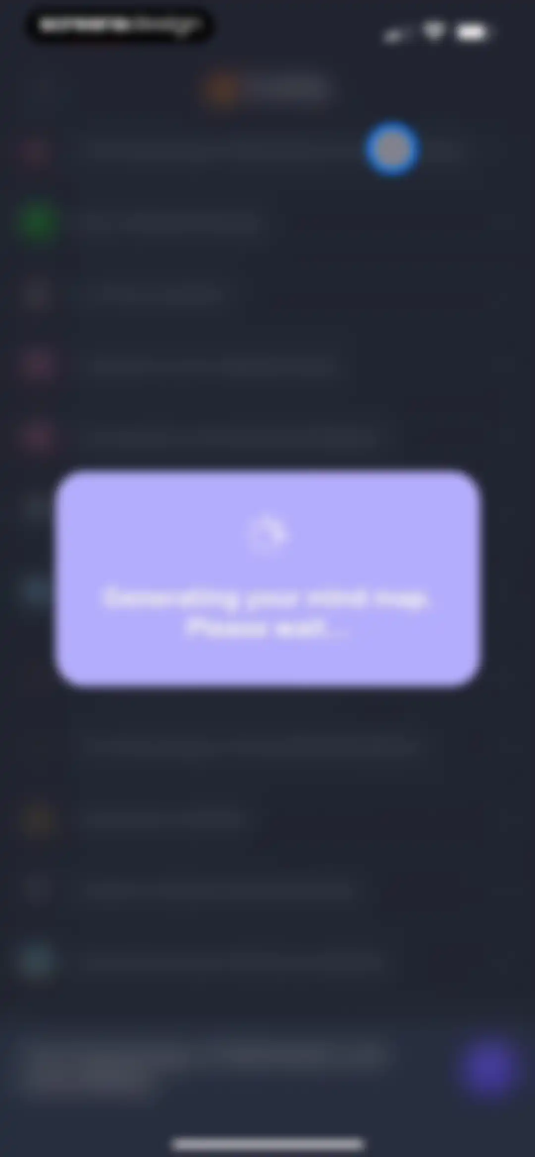 VisualMind: AI MindMap/Chatbot screen 25