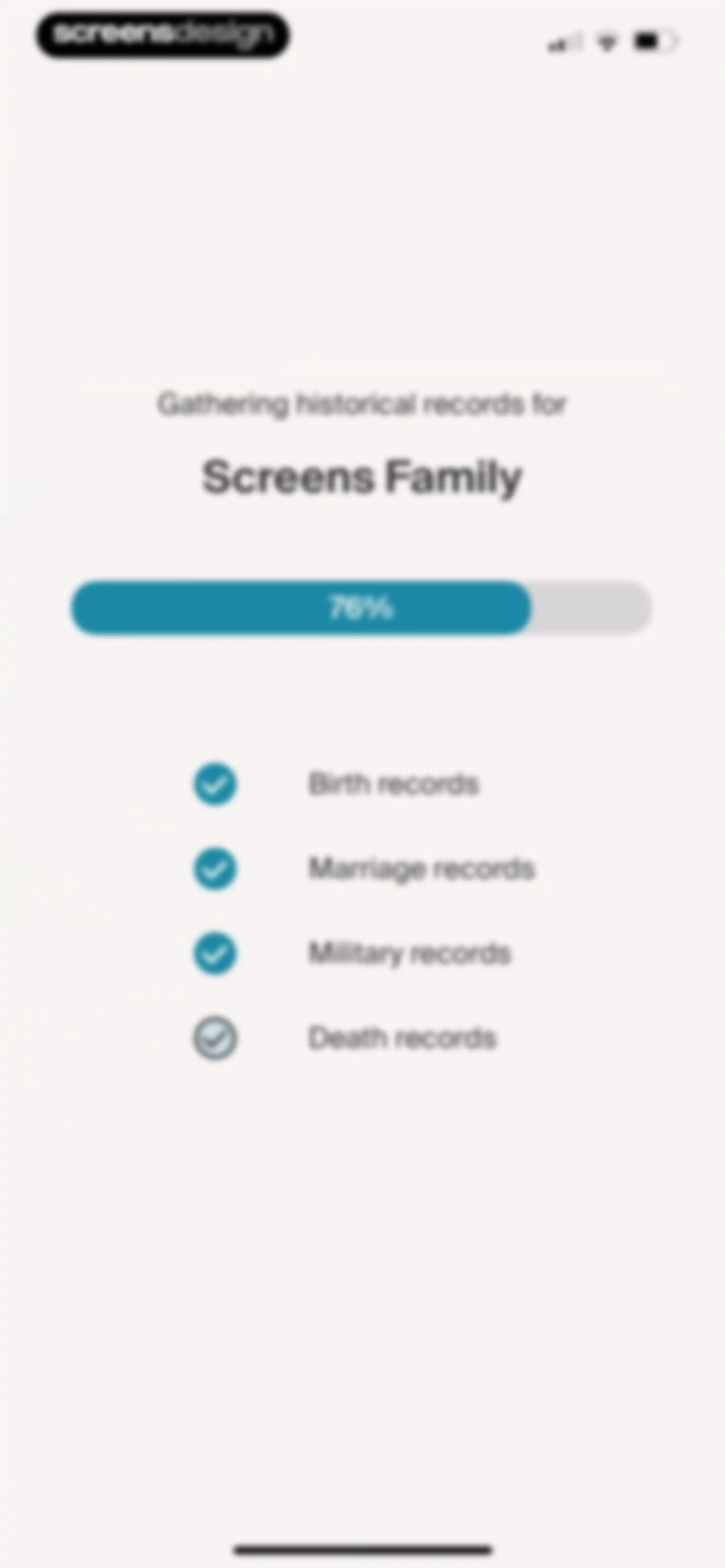 Ancestry: Family History & DNA screen 20