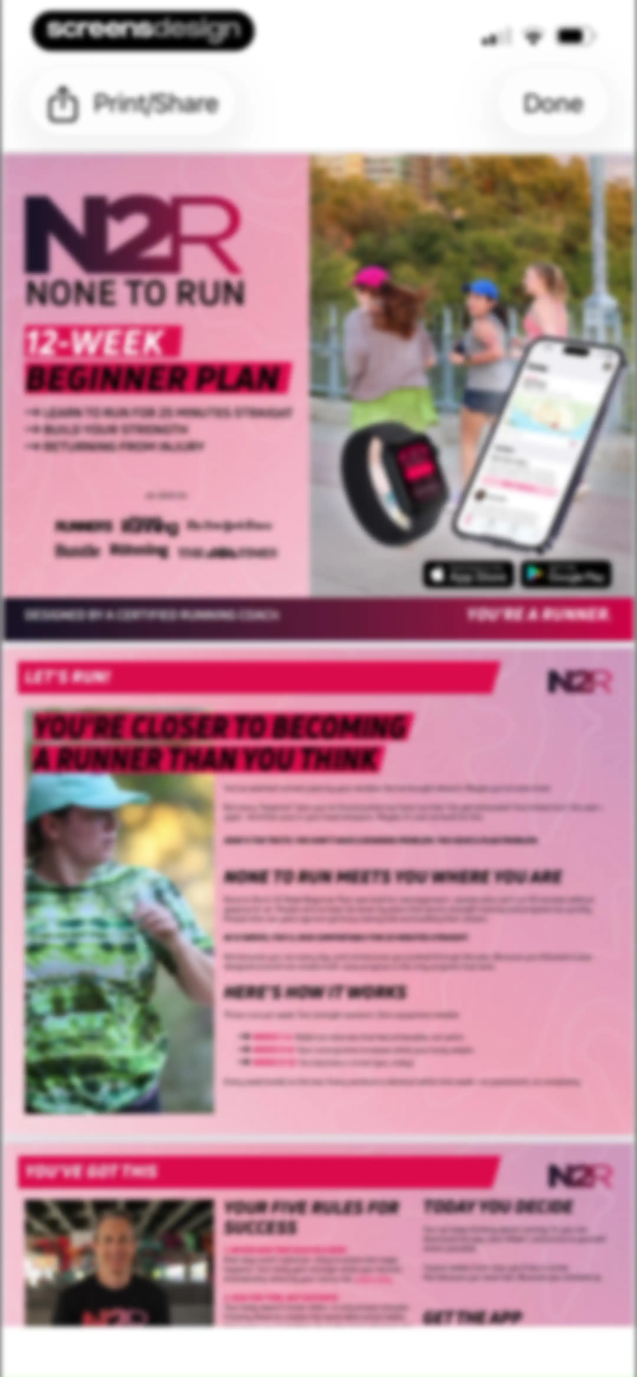 None to Run: Beginner, 5K, 10K screen 88
