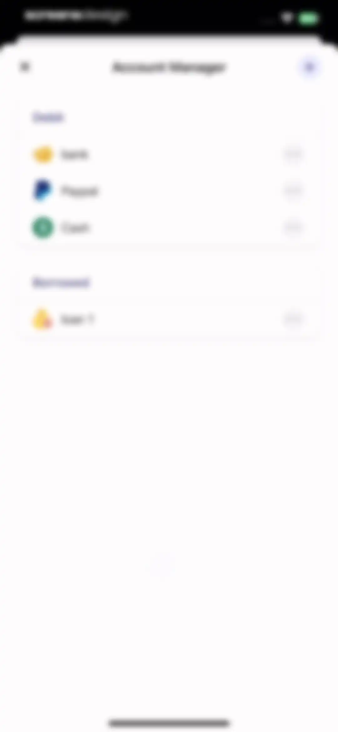 Budget app - spending tracker screen 84