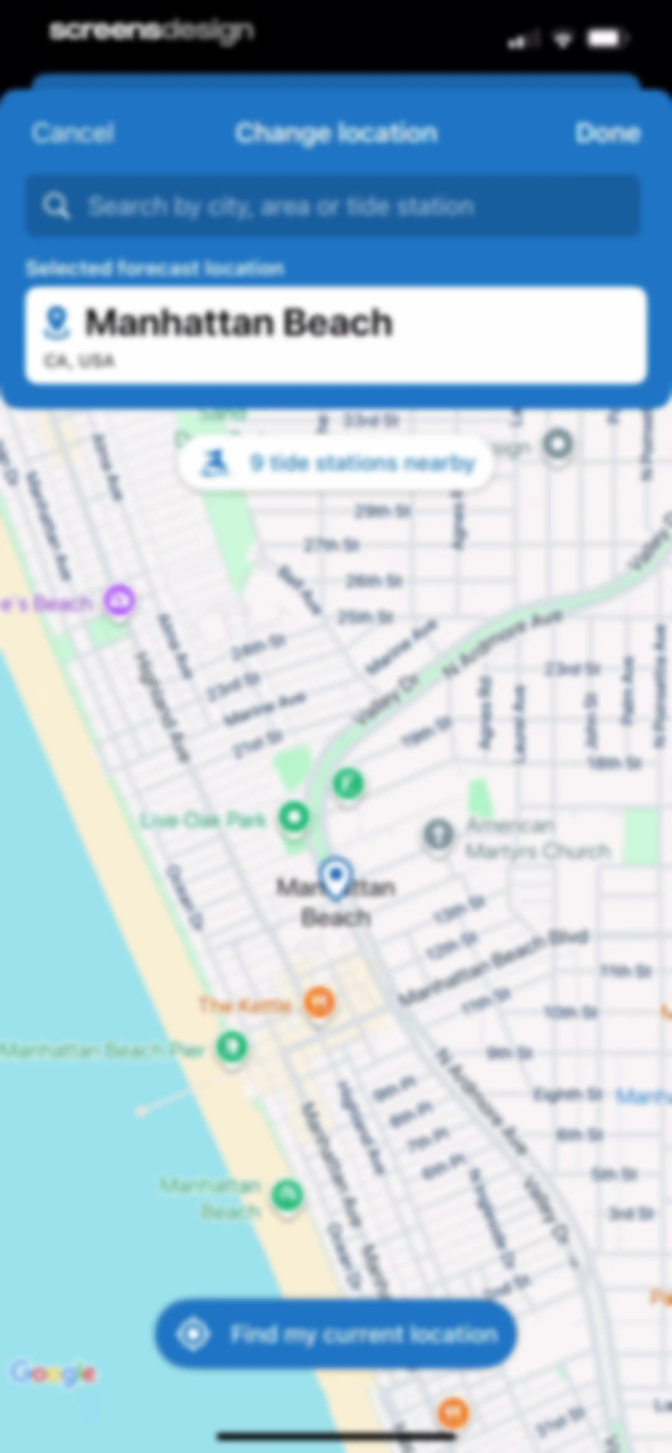 Fishing Points: Map & Forecast screen 87