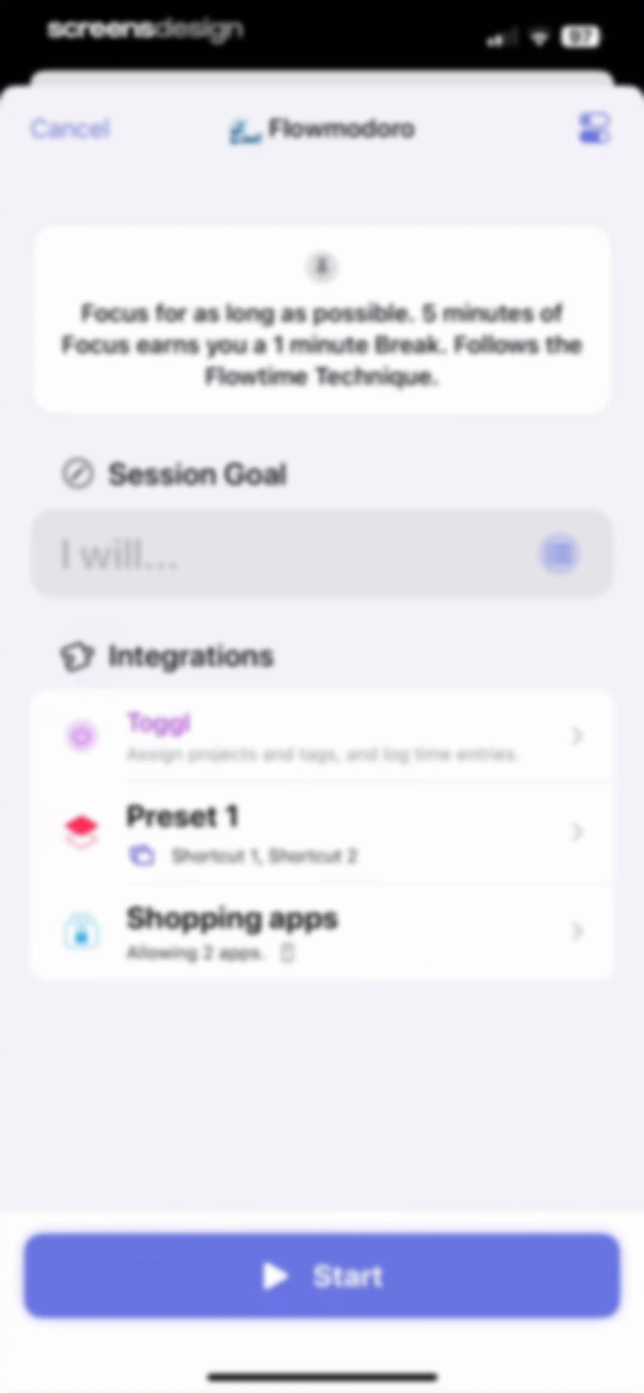 Focused Work - Pomodoro Timer screen 97