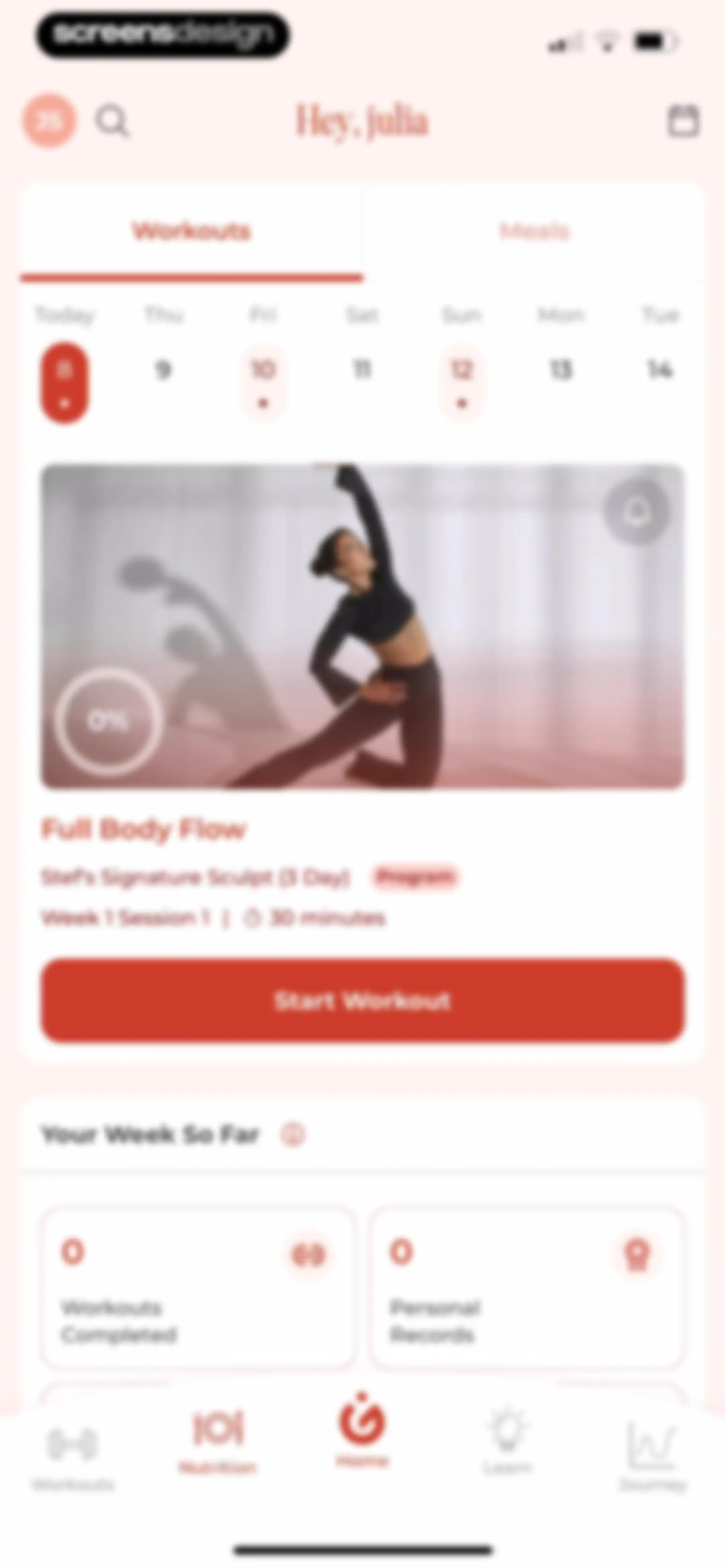 WeGLOW: Home Workout for Women screen 99