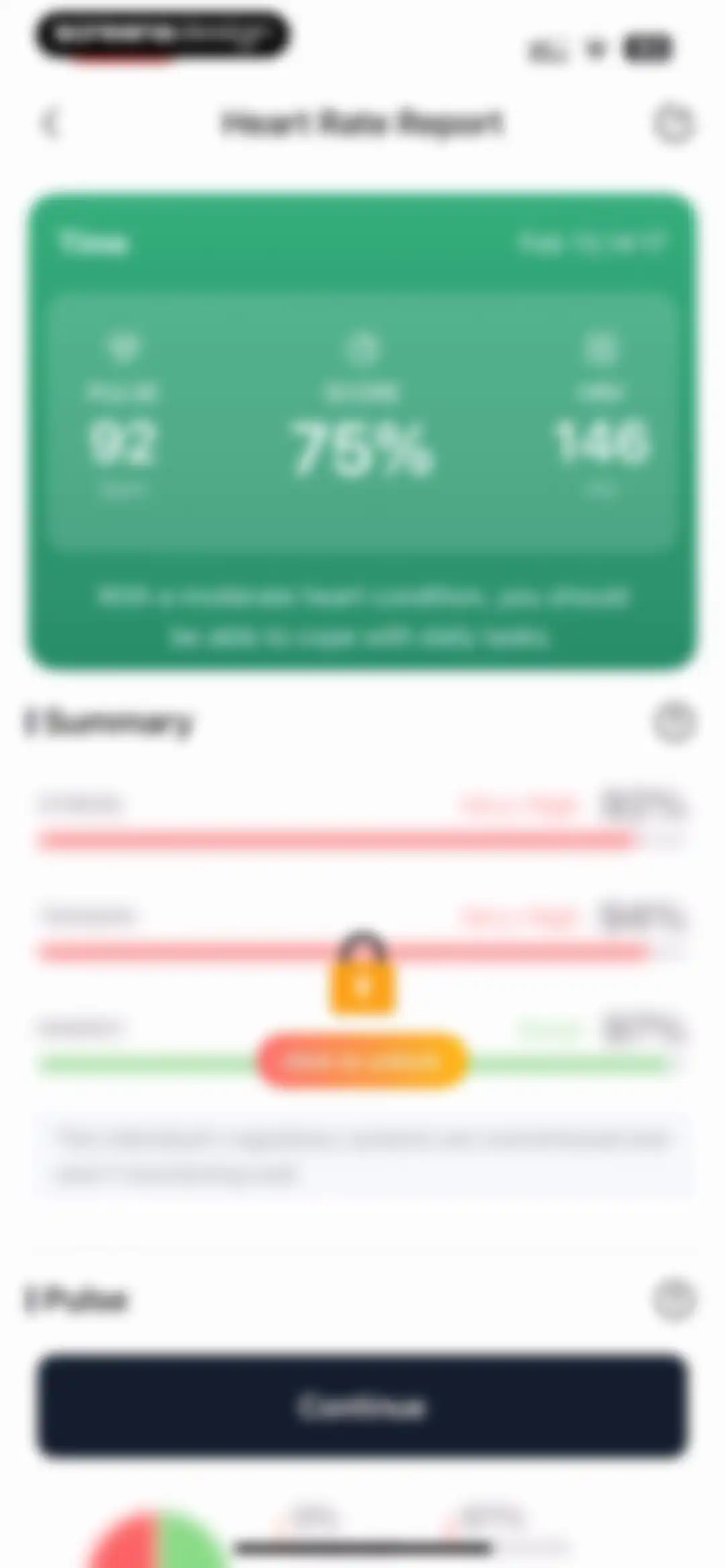 iHeart-Pulse Rate Monitor App. screen 19