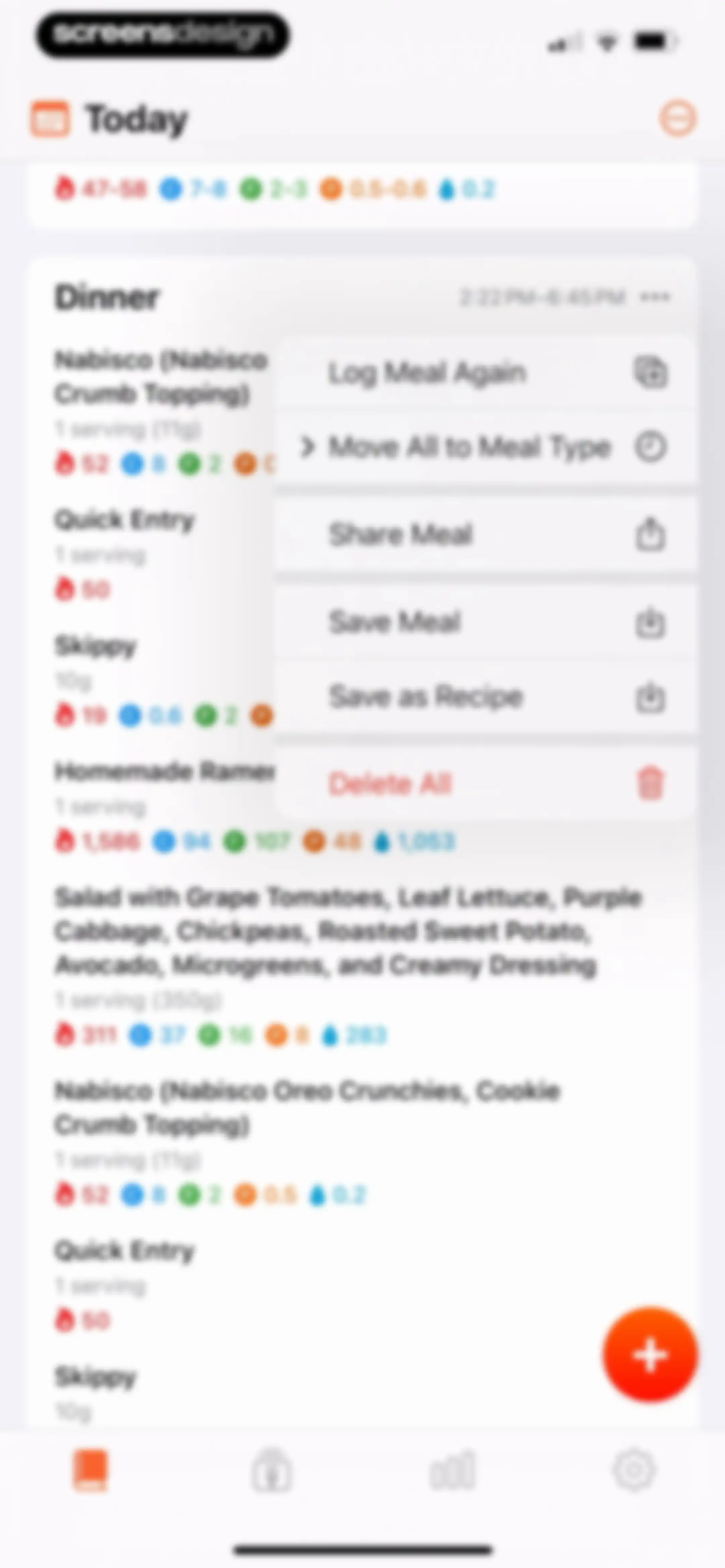 Nutrition Tracker: Foodnoms screen 148