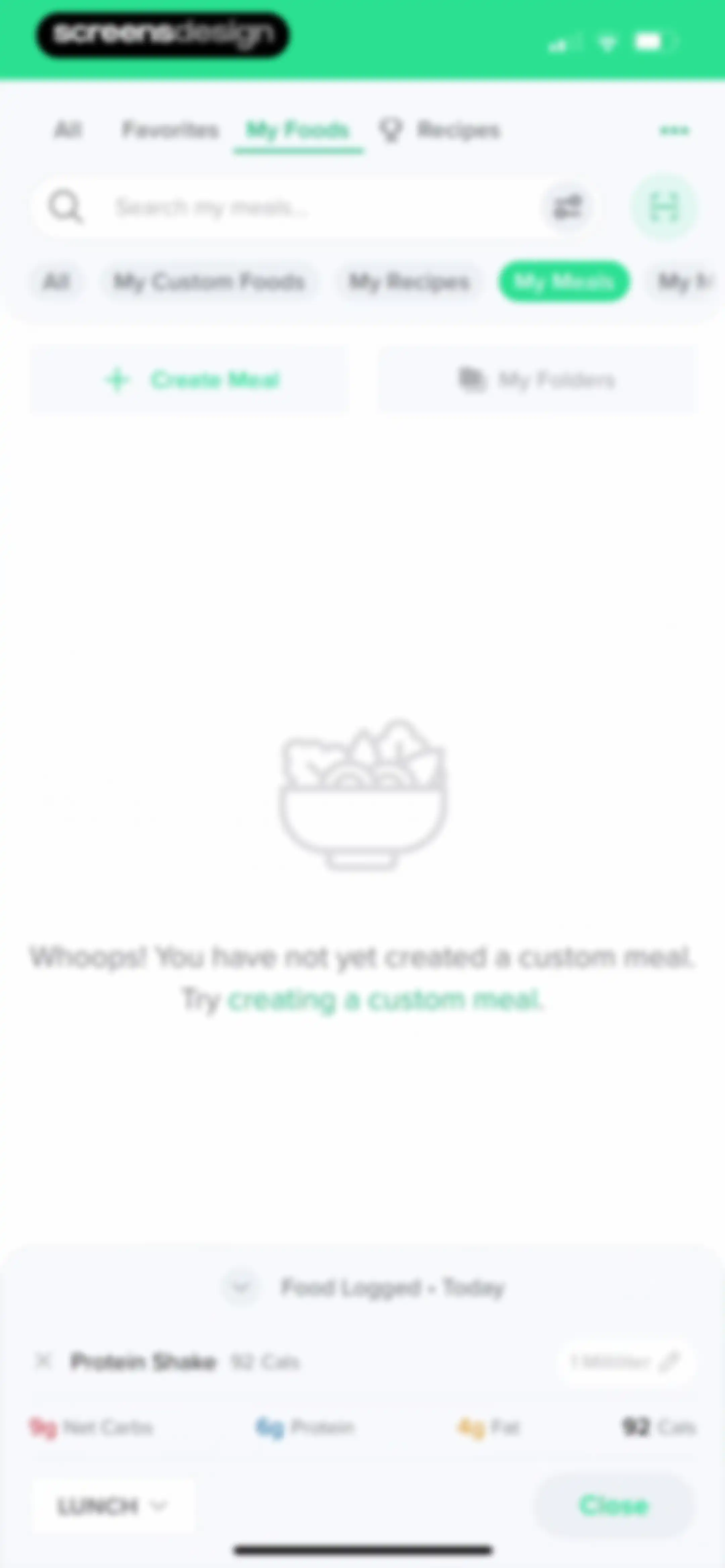 Carb Manager: Keto & Macro Log screen 140
