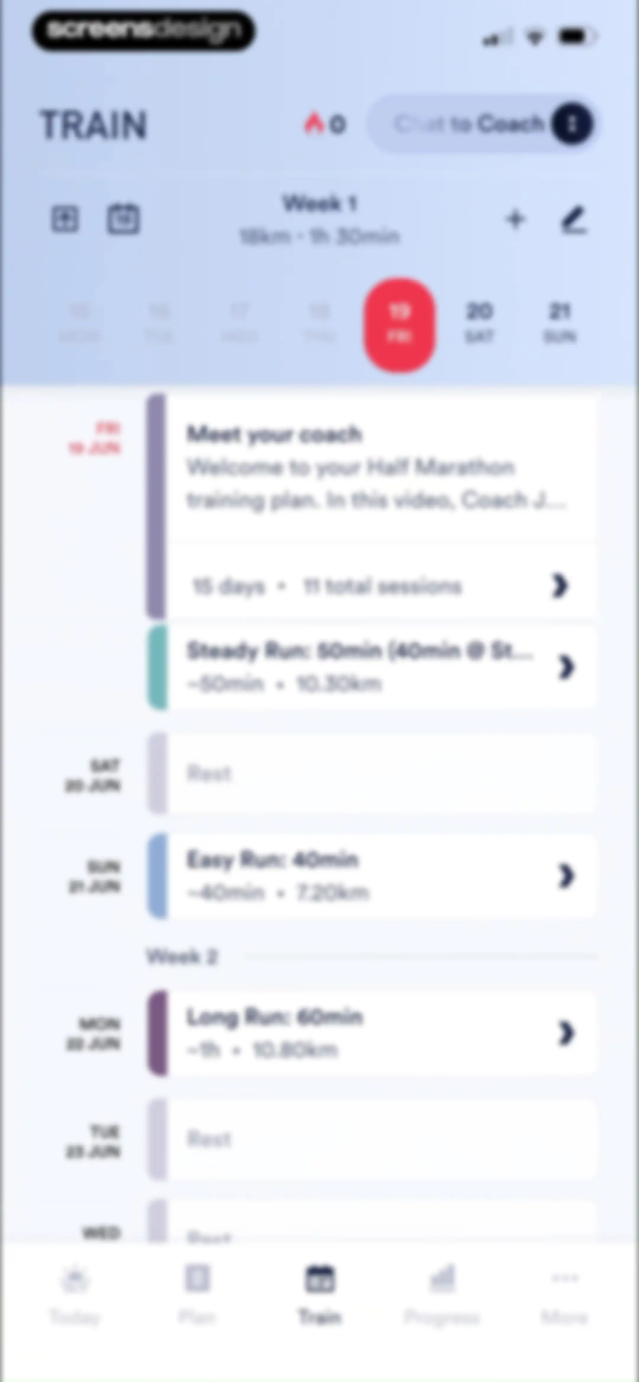 Coopah: The Run Coaching App screen 86
