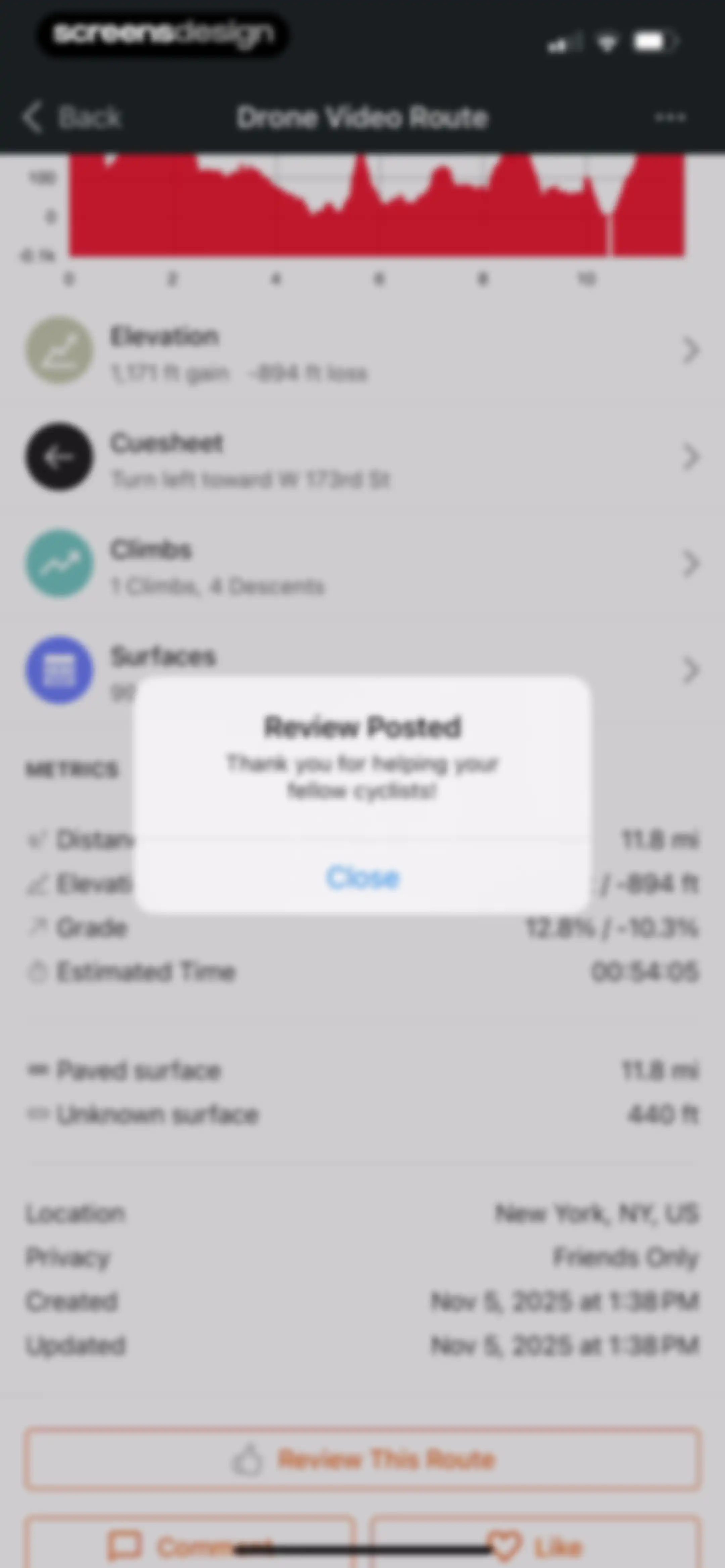 Ride with GPS: Bike Navigation screen 72