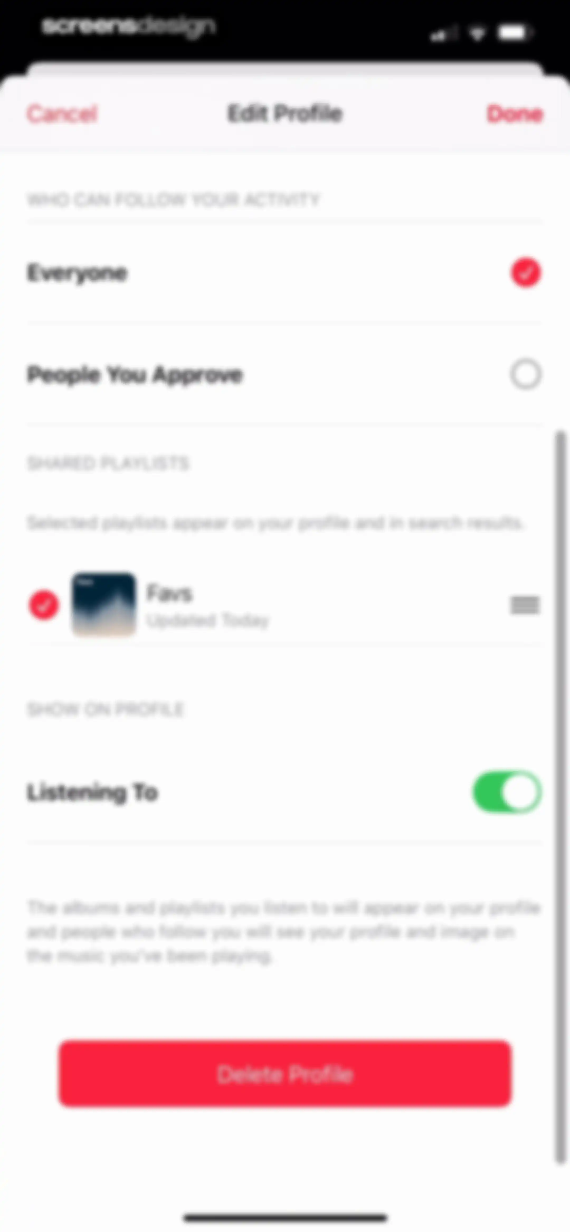 Apple Music screen 155