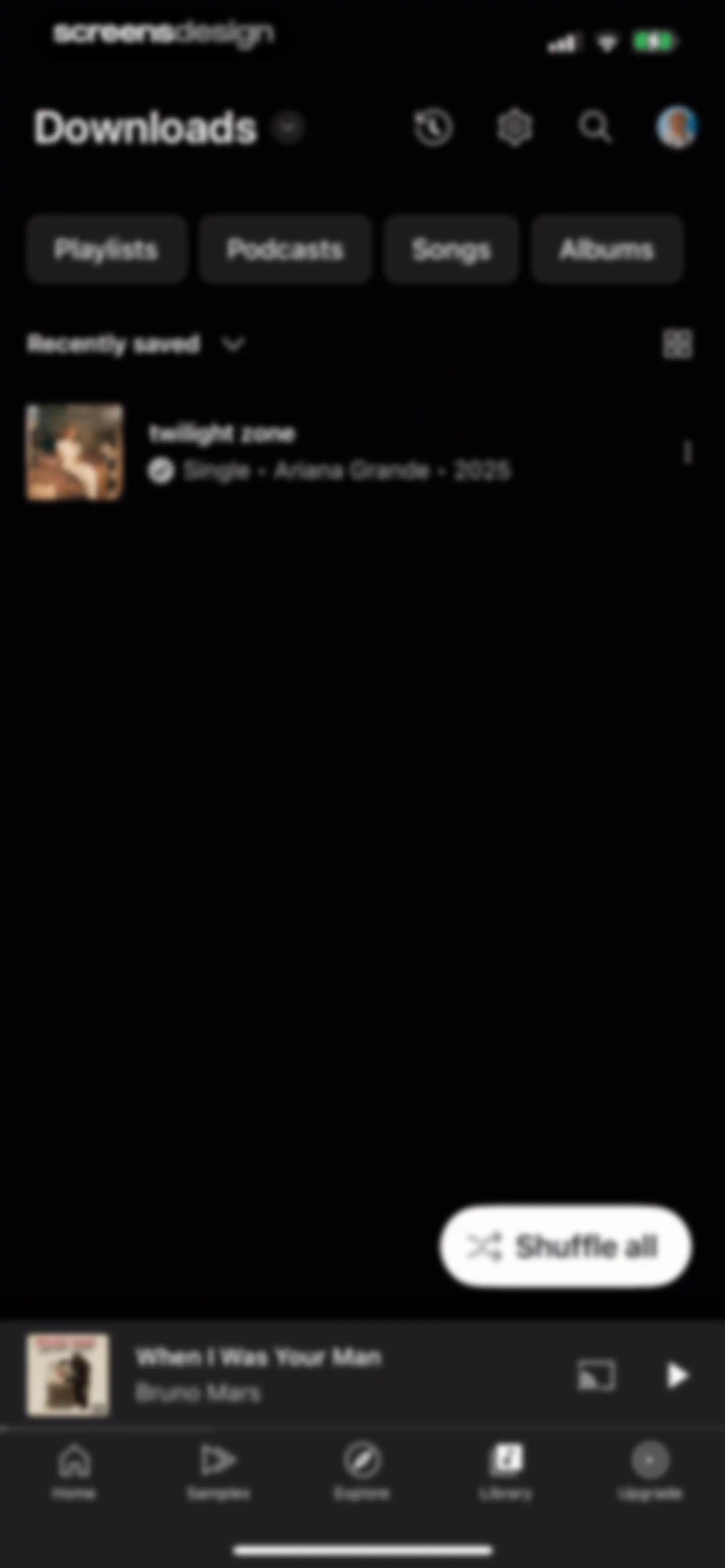 YouTube Music screen 175