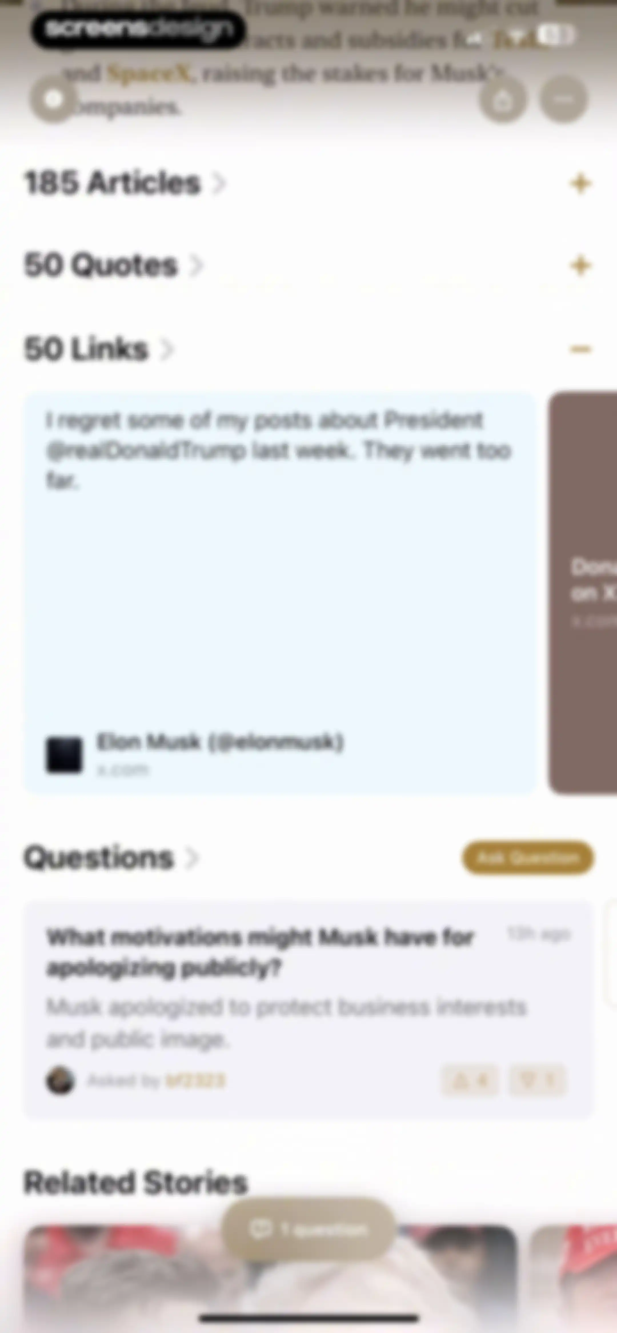 Particle: Personalized News screen 49
