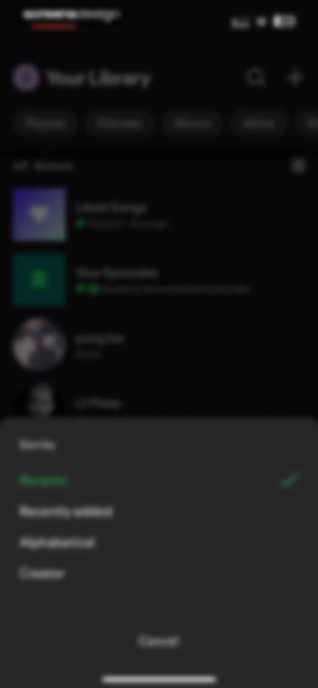 Spotify: Music and Podcasts screen 91