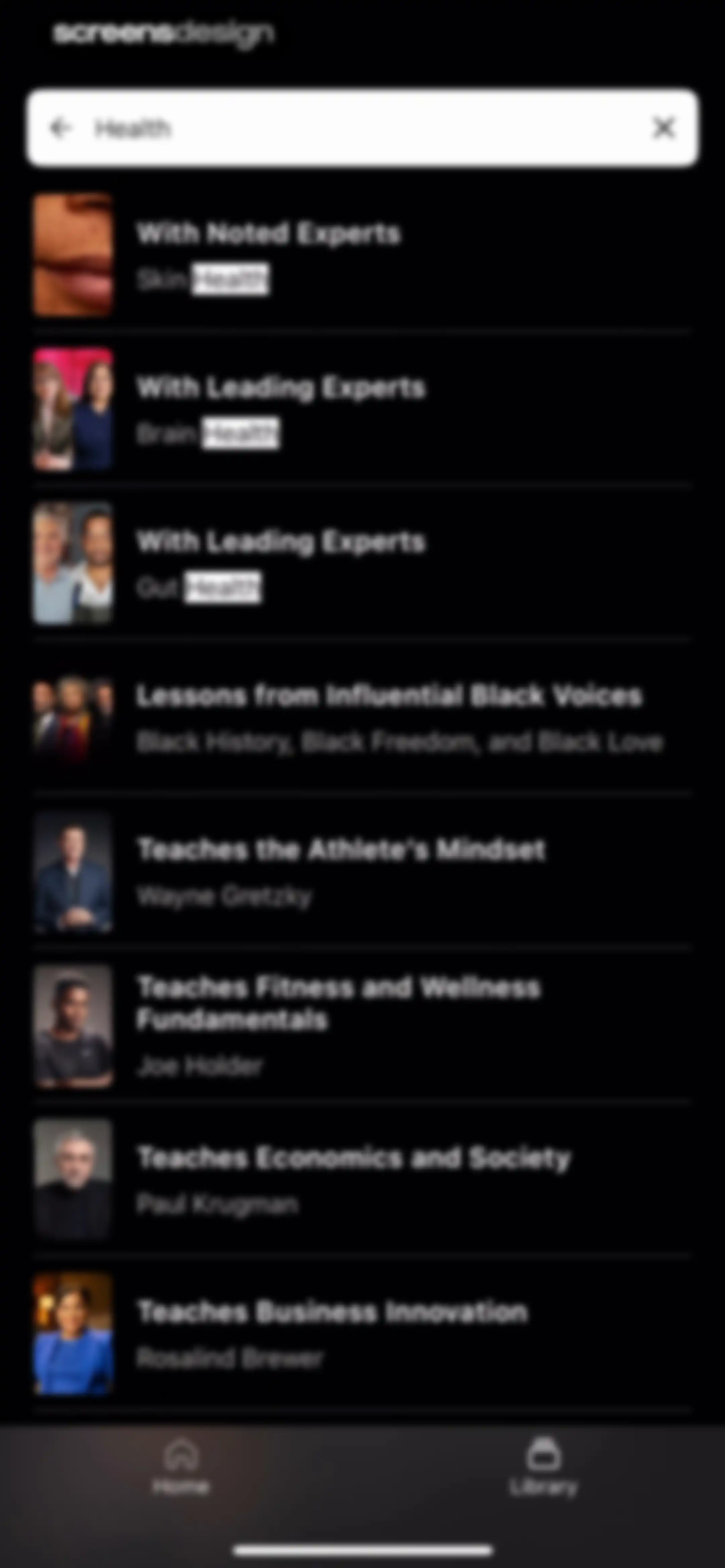 MasterClass: Online Classes screen 38
