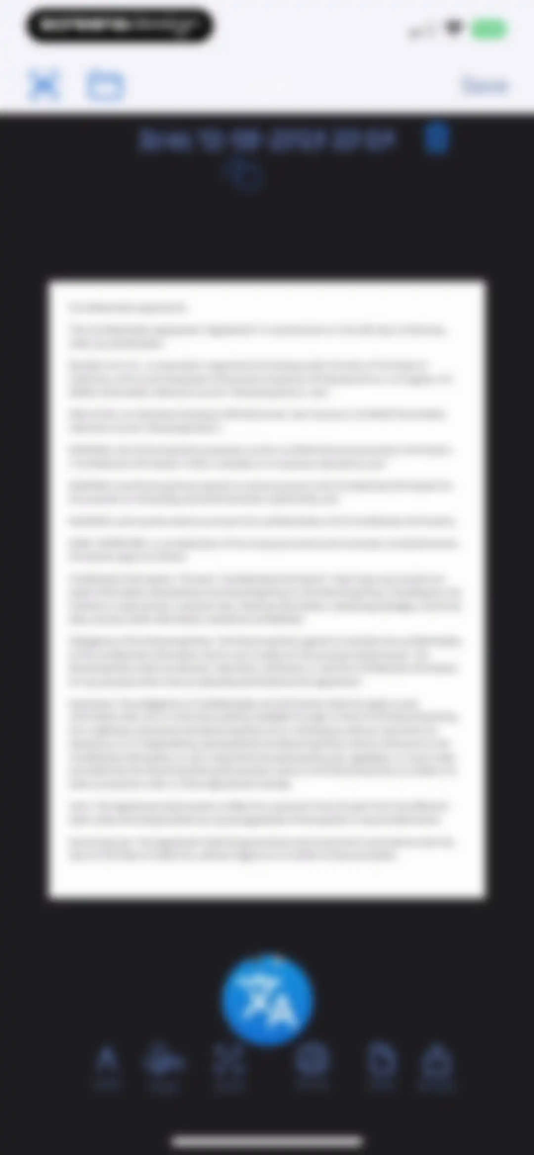 OneDocs Scanner Translator screen 9
