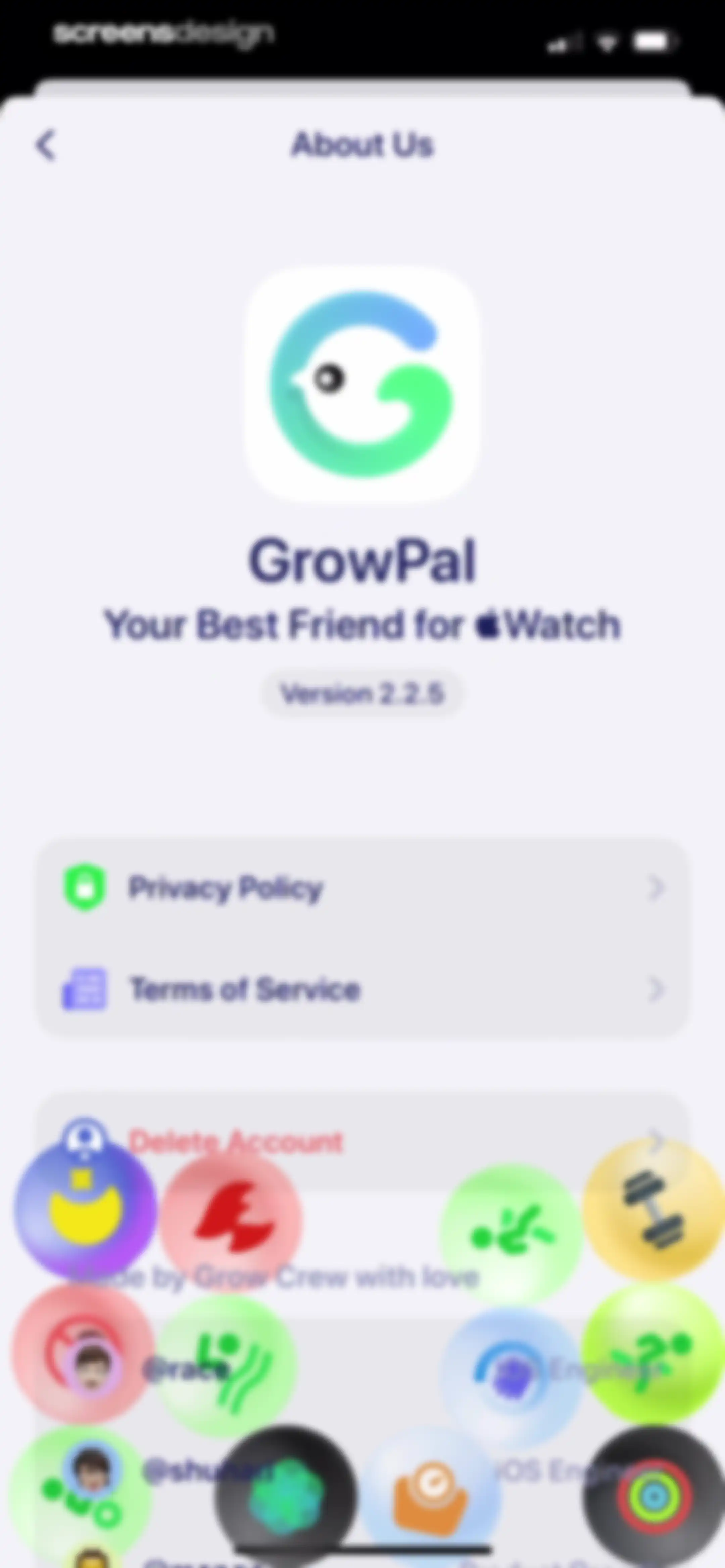 Grow: Health & Fitness screen 162