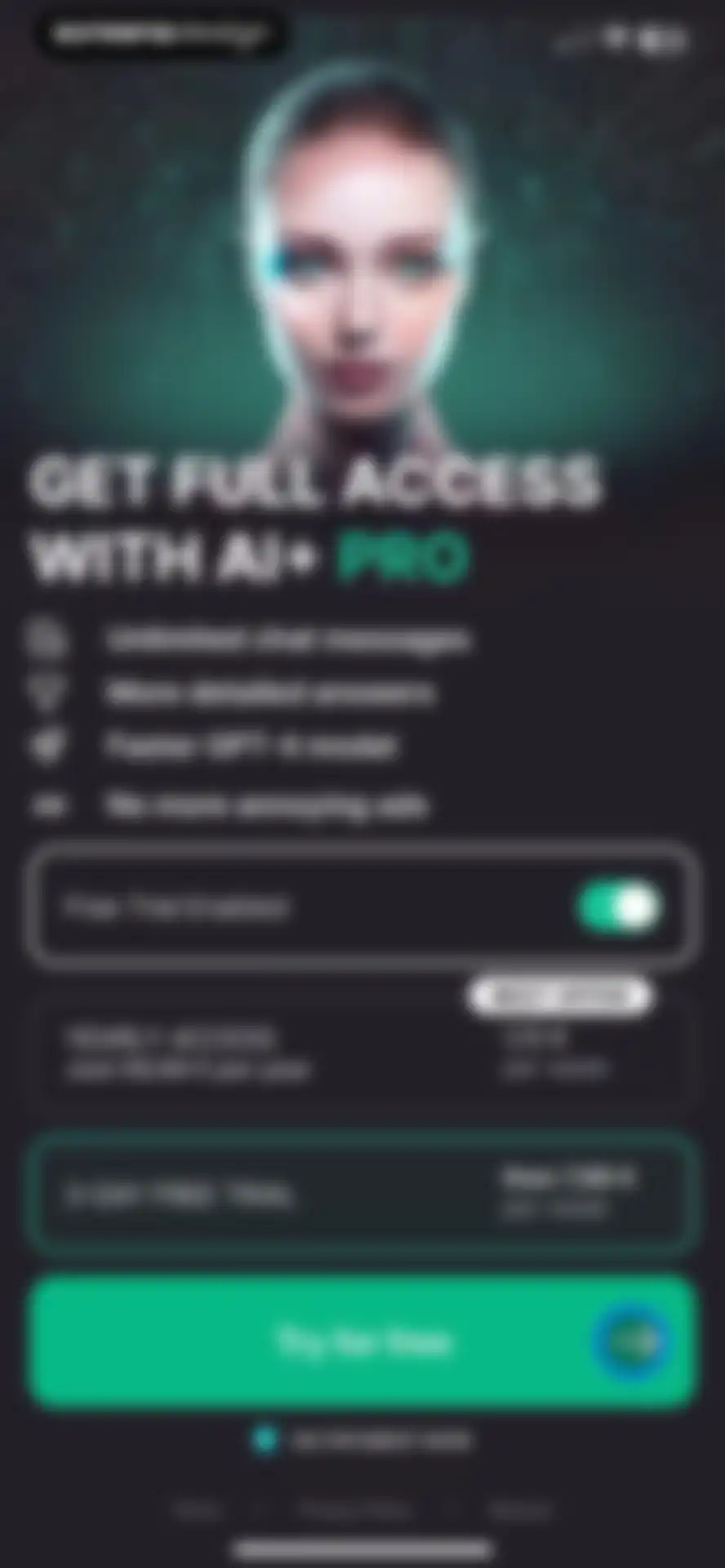 AI+ Chat & Al Video Generator screen 10
