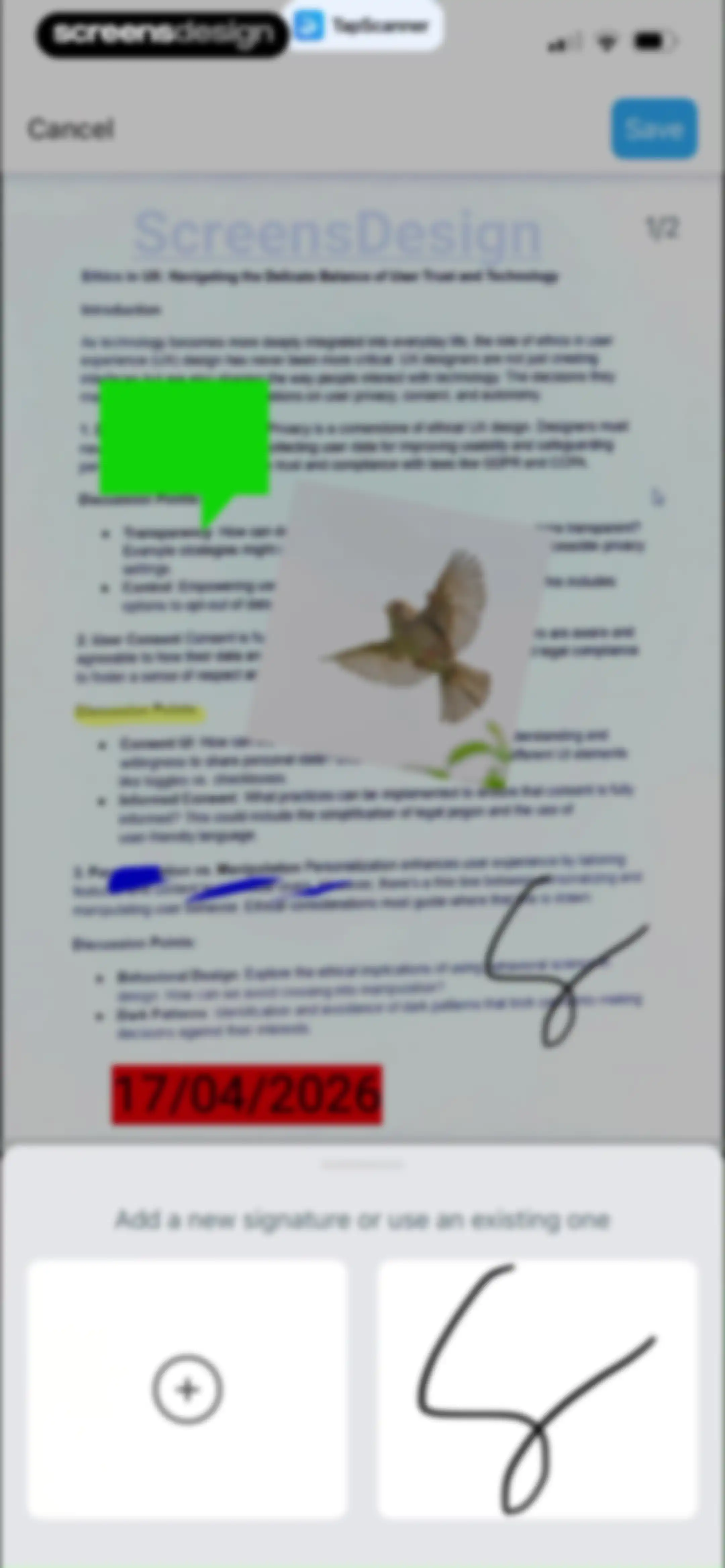 PDF Scanner App: TapScanner screen 49