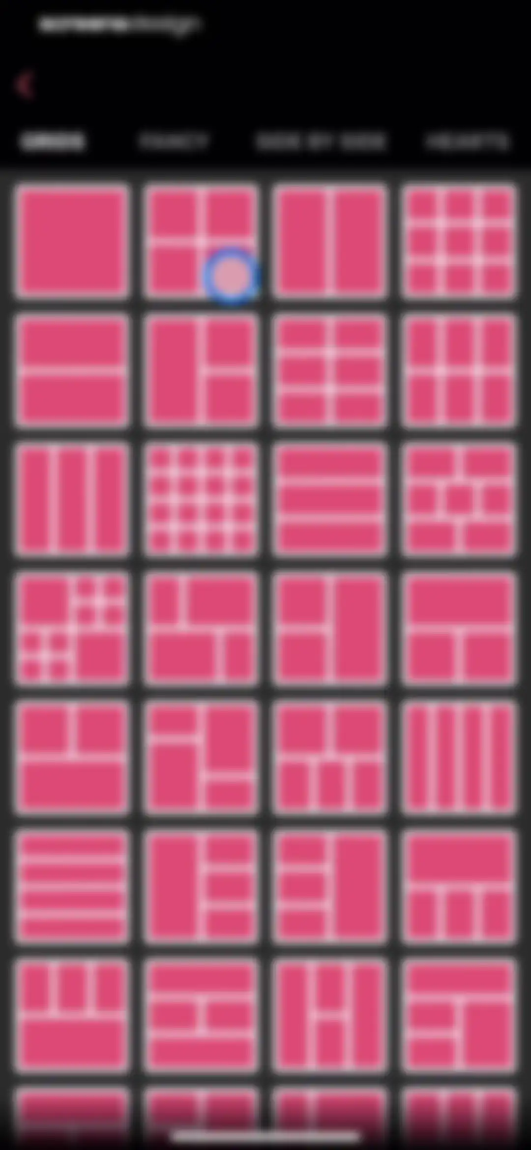 Layout Photo Collage - Mixgram screen 4