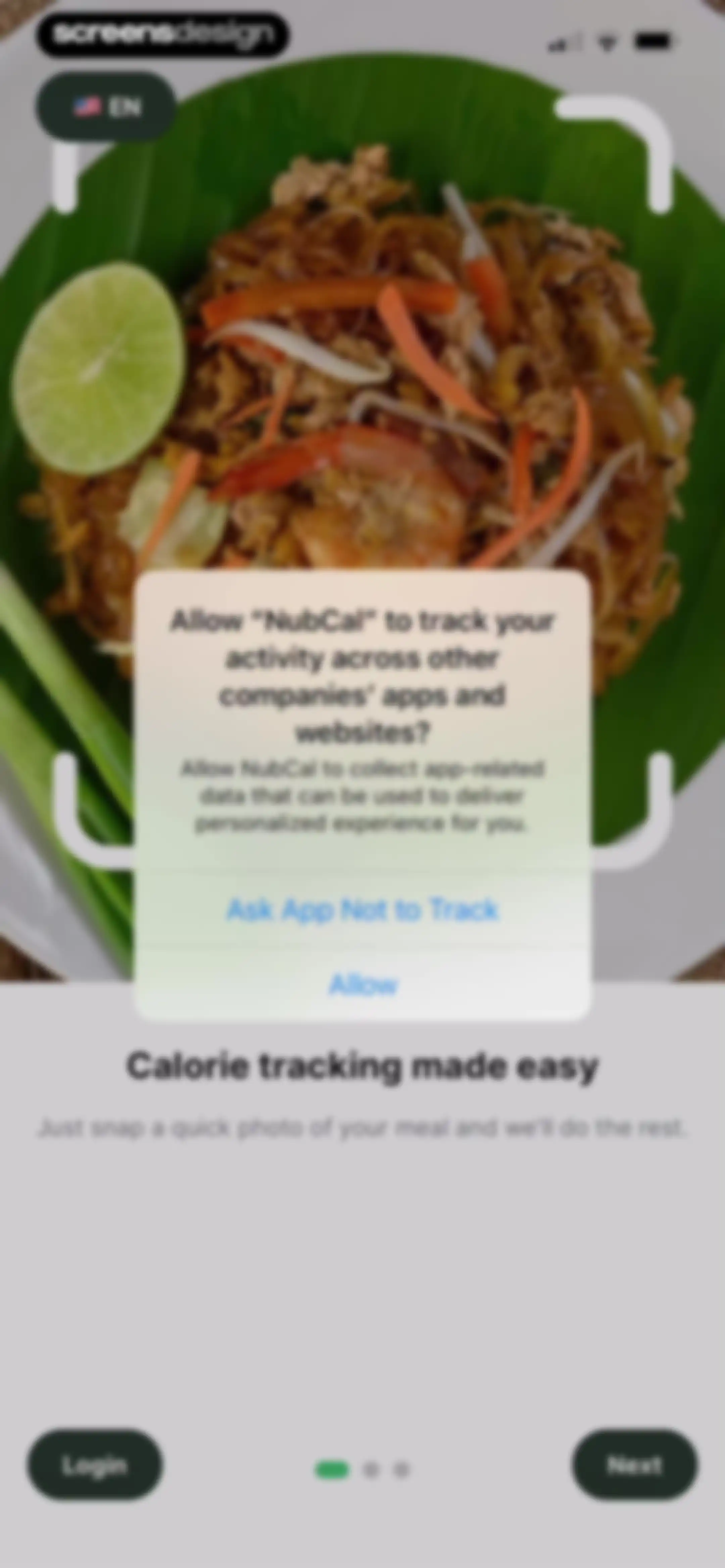 NubCal: AI Calorie Counter screen 2