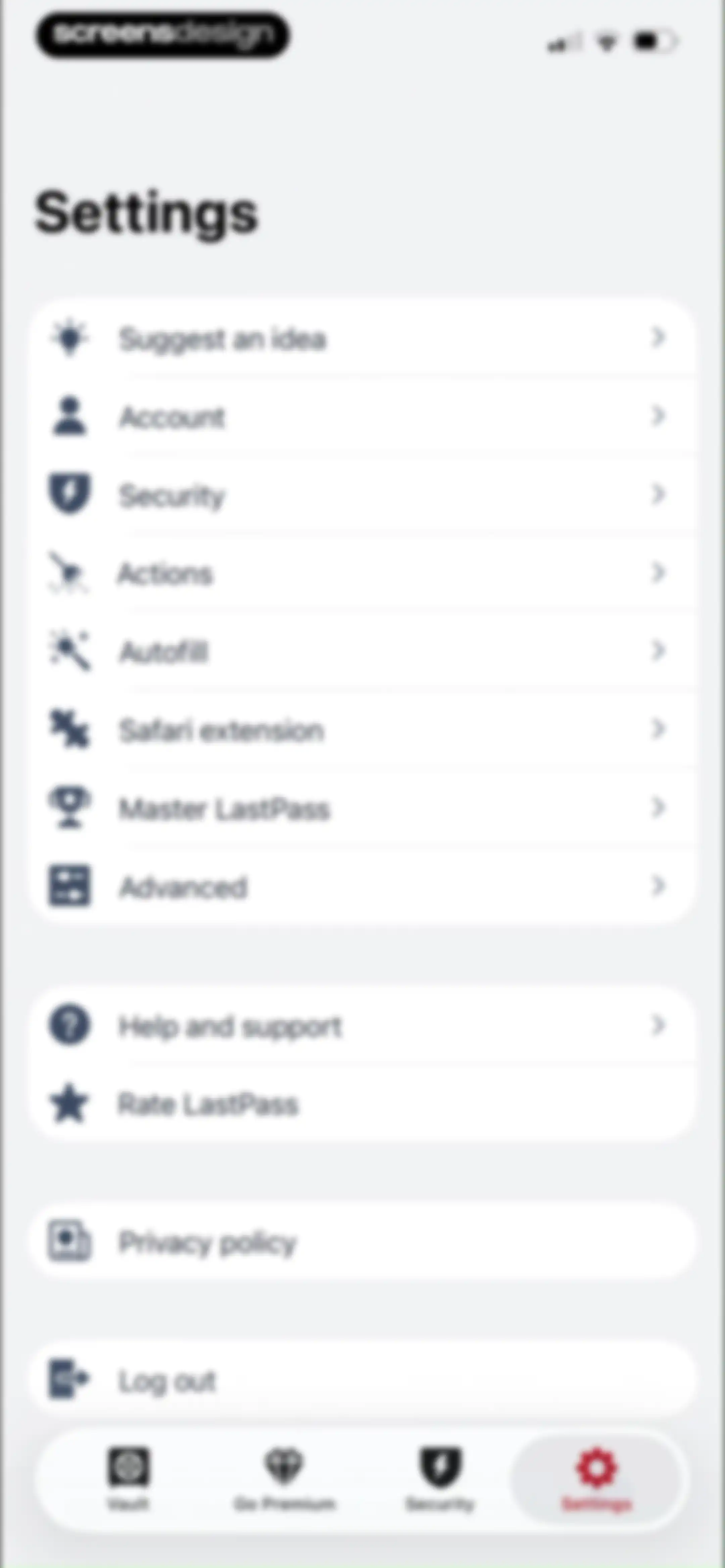 LastPass Password Manager screen 78