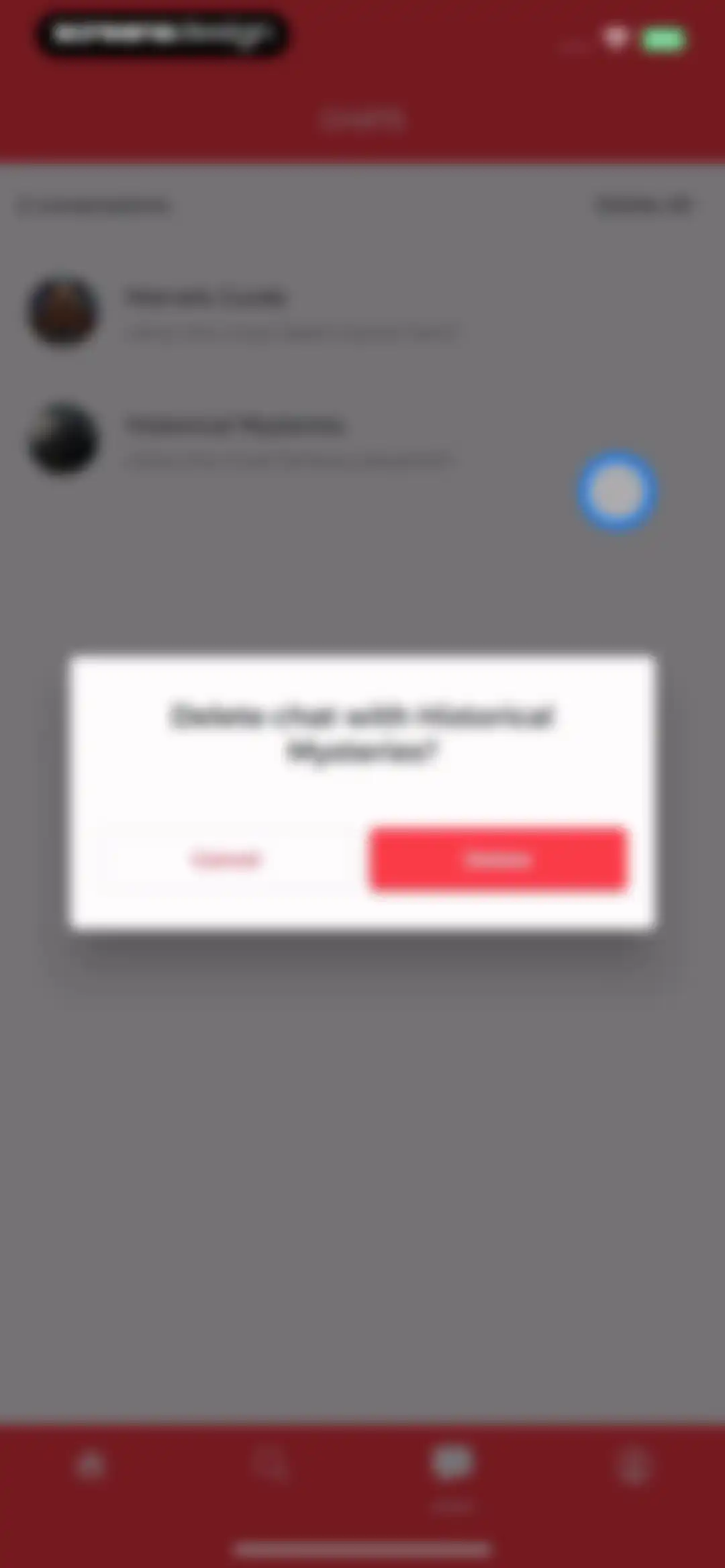 CHAI: Social AI Platform- Chat screen 43