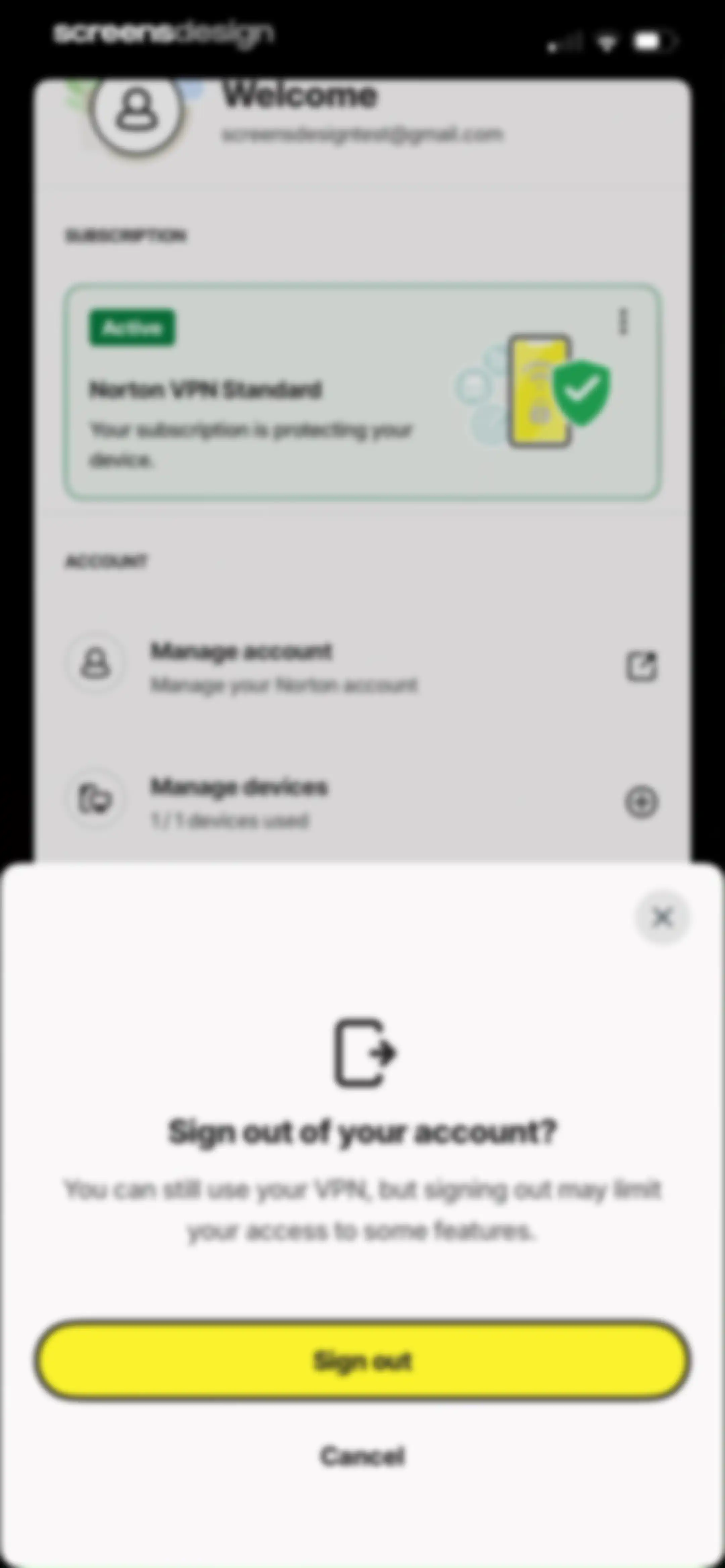 Norton VPN – Fast & Secure screen 41