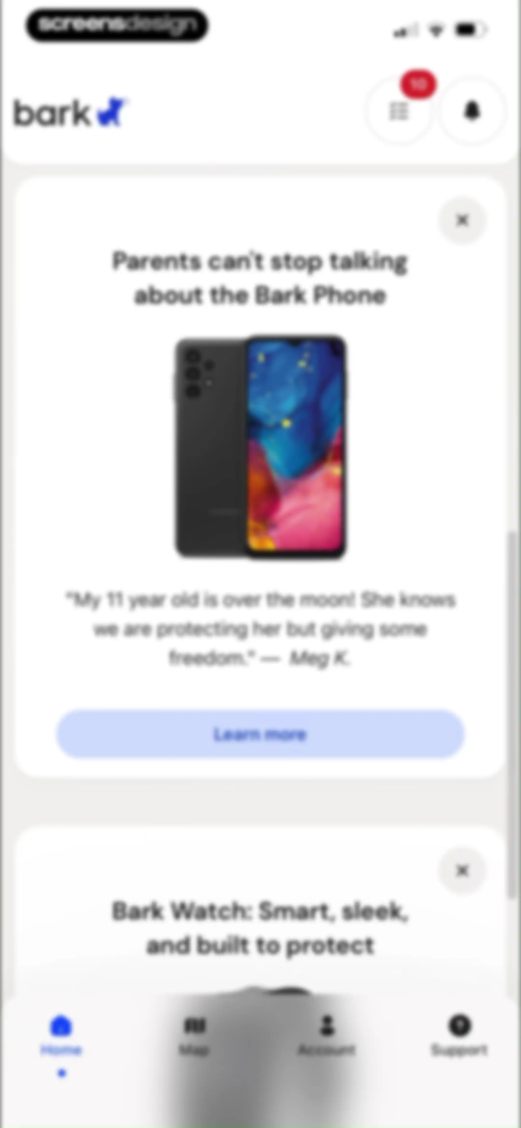 Bark - Parental Controls screen 100
