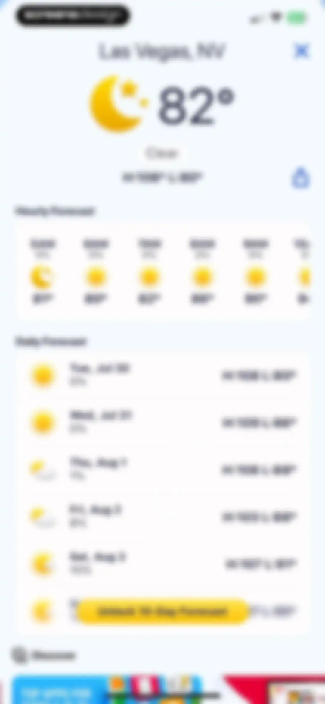 Weather Hi-Def Radar Forecast screen 26