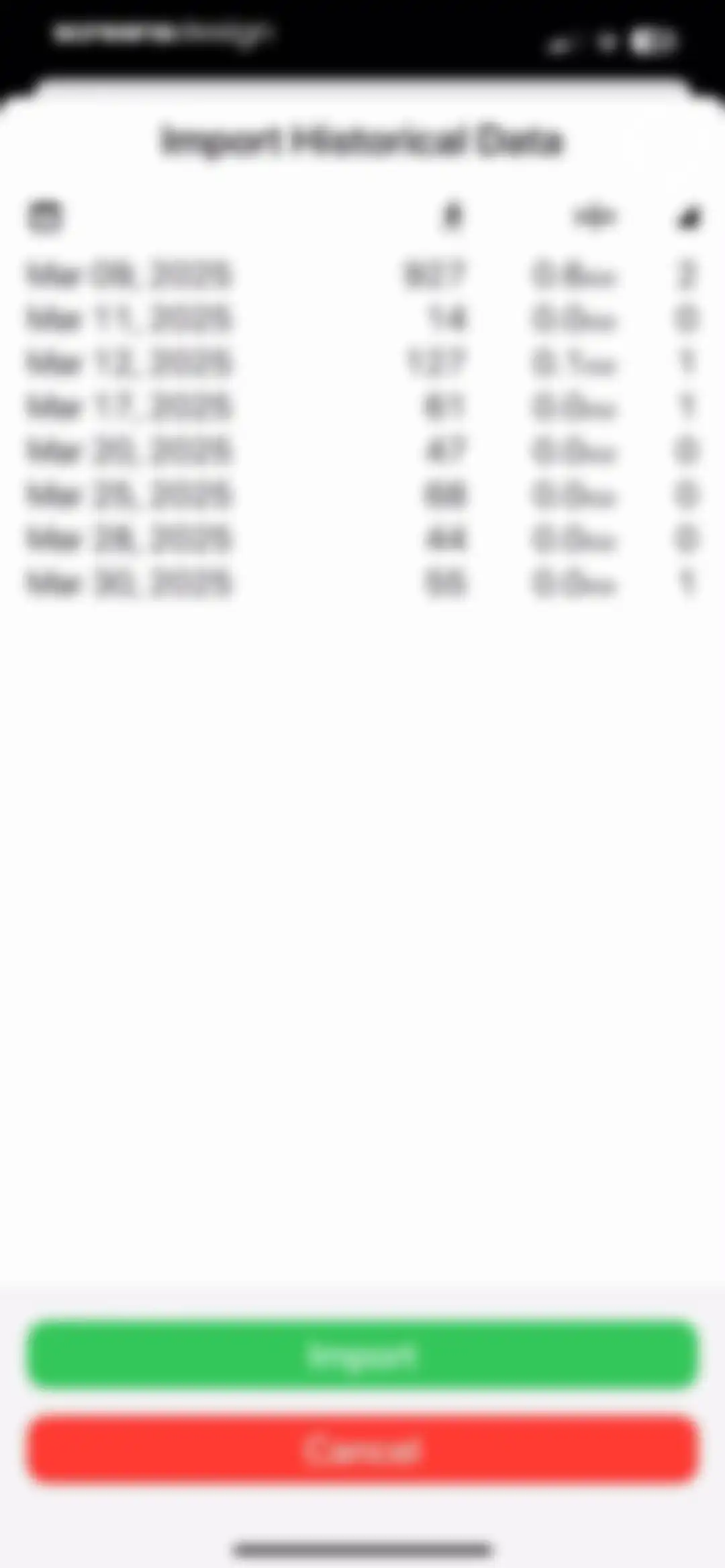 Pedometer++ screen 14