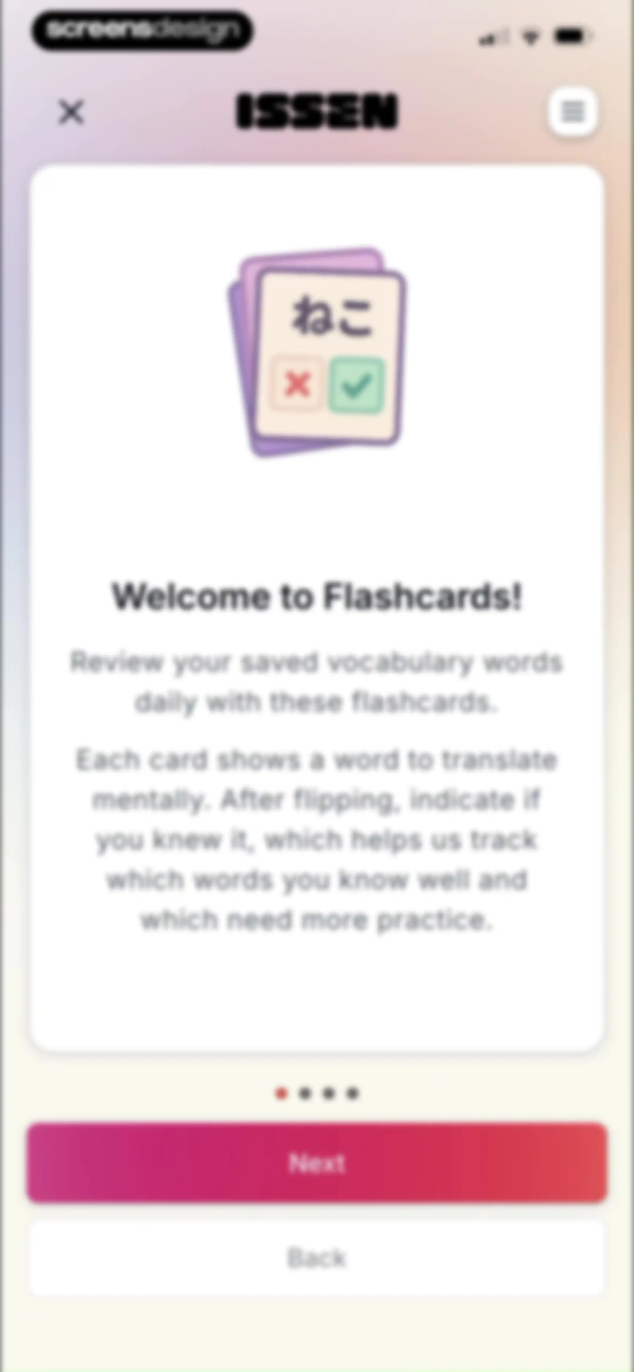 ISSEN - Voice Tutor screen 51