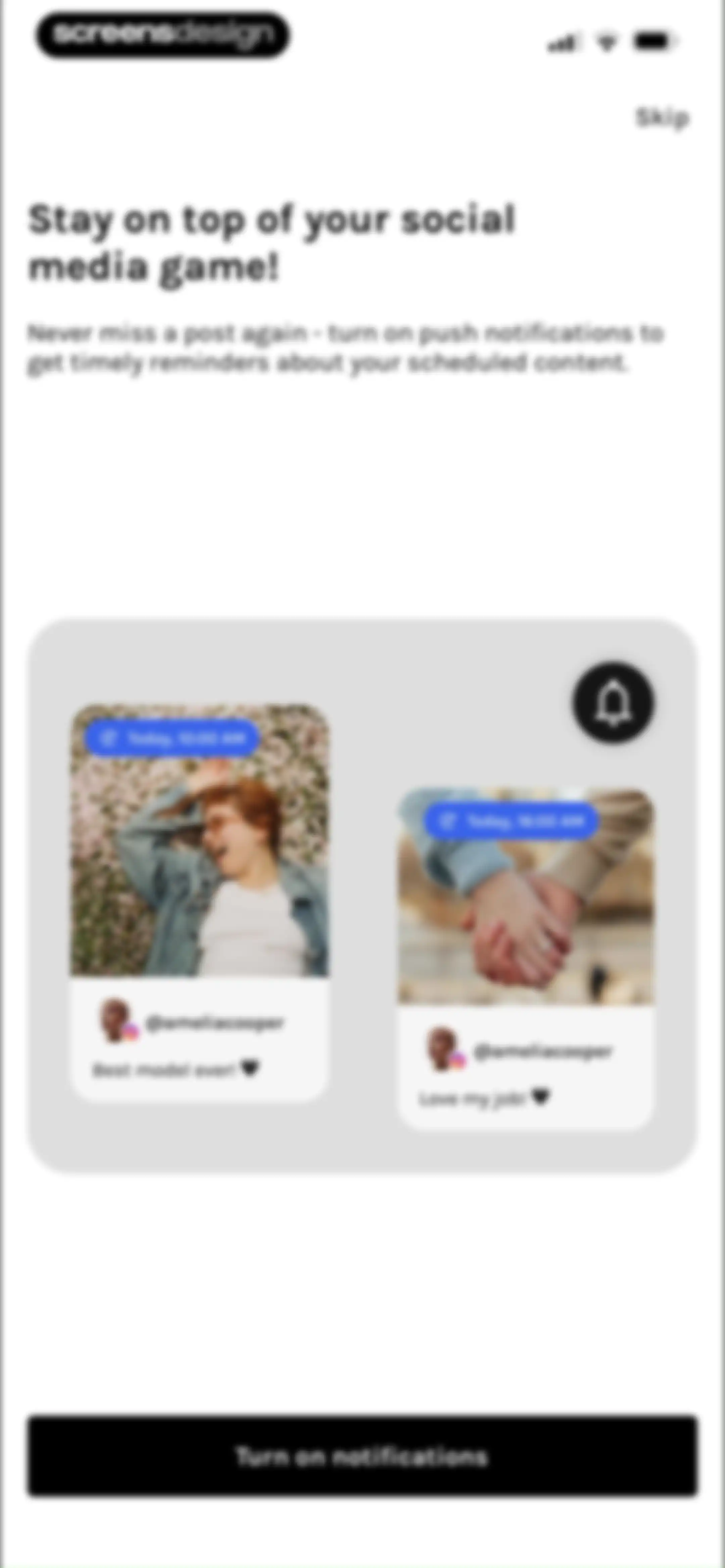 UNUM — Layout & Feed Preview screen 12