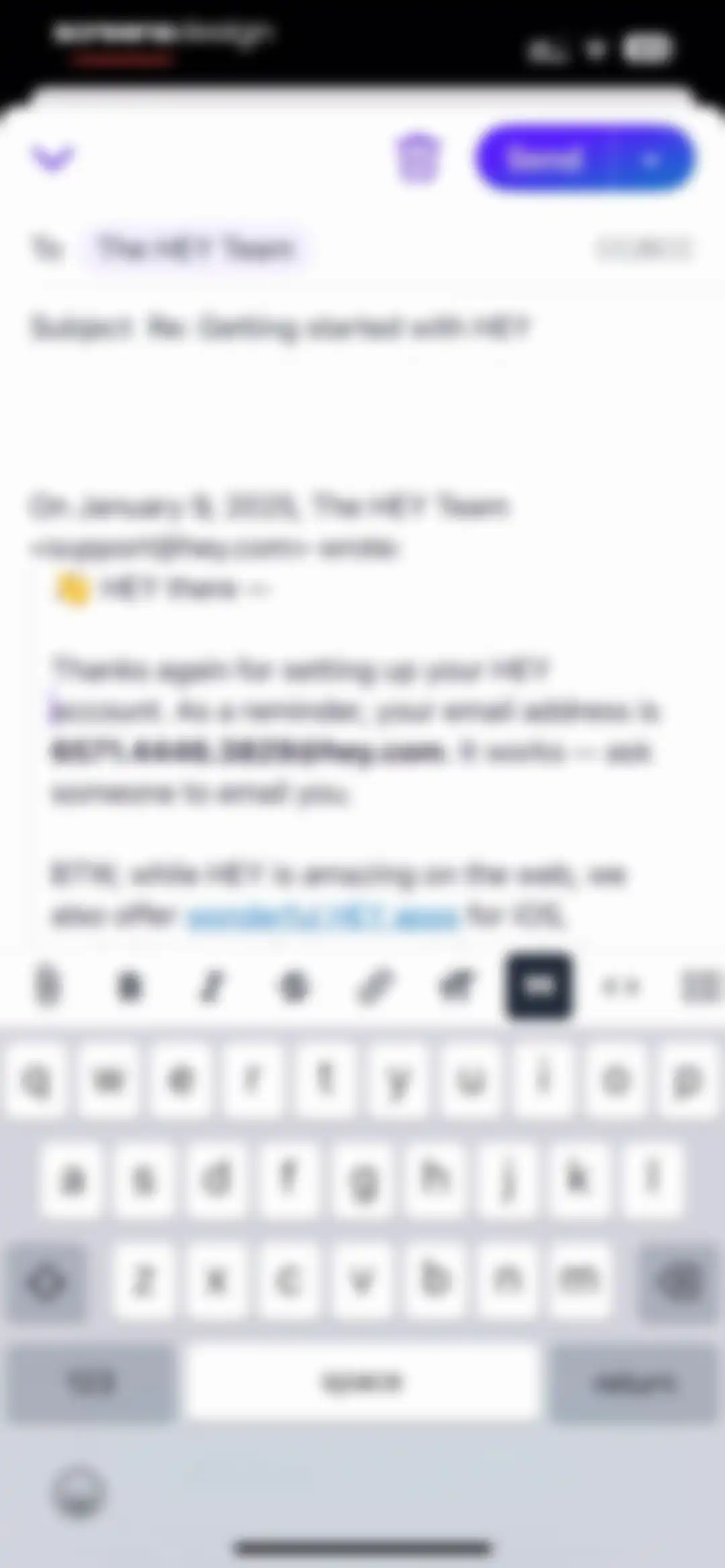 HEY Email screen 52