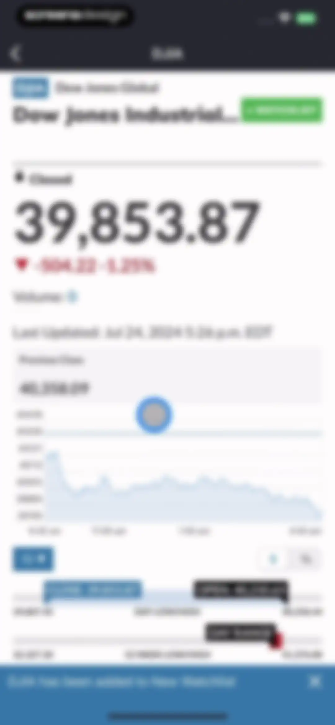 MarketWatch - News & Data screen 18