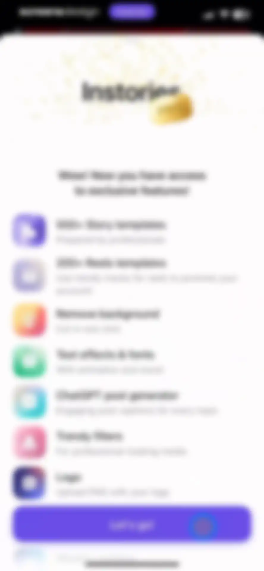 Instories: AI Photo & Video screen 13