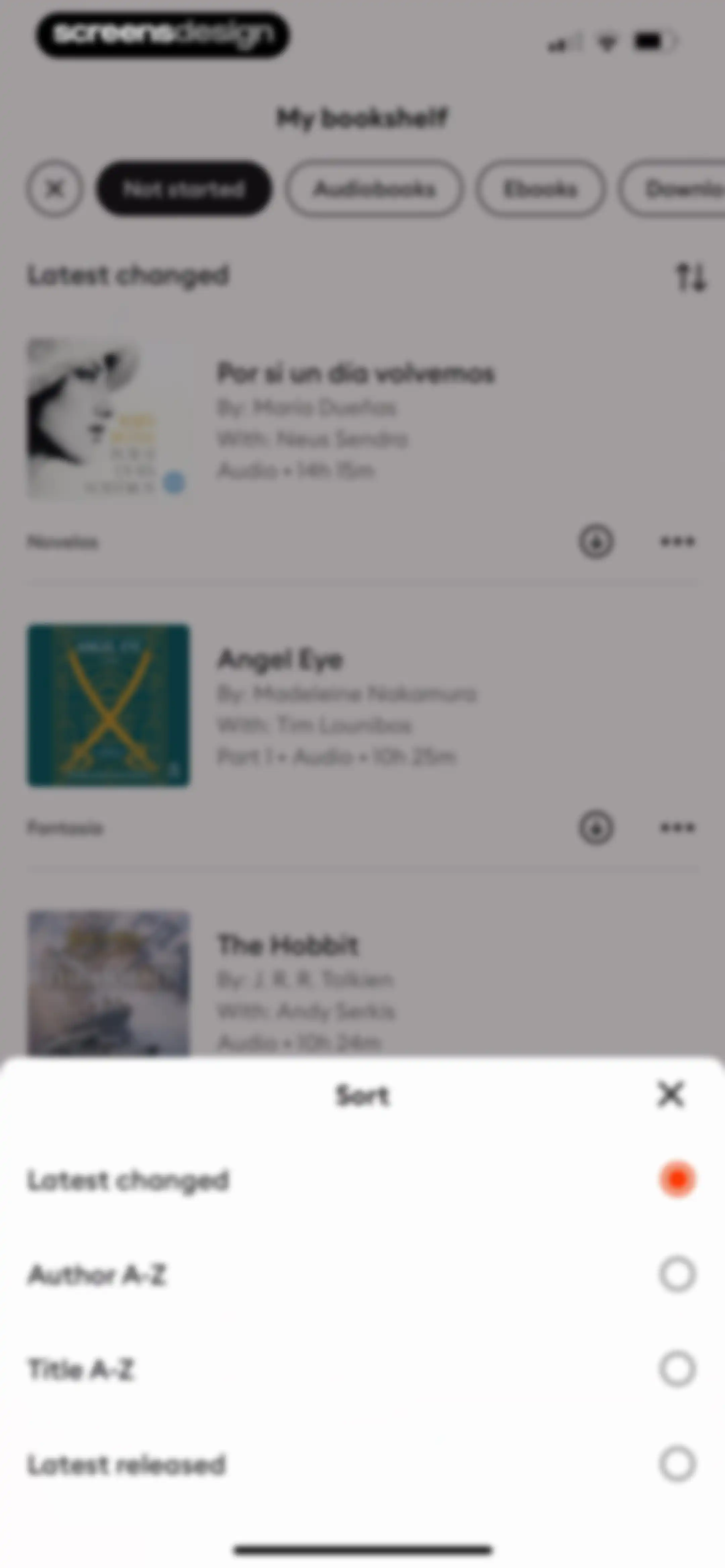 Storytel - Audiobooks Library screen 93