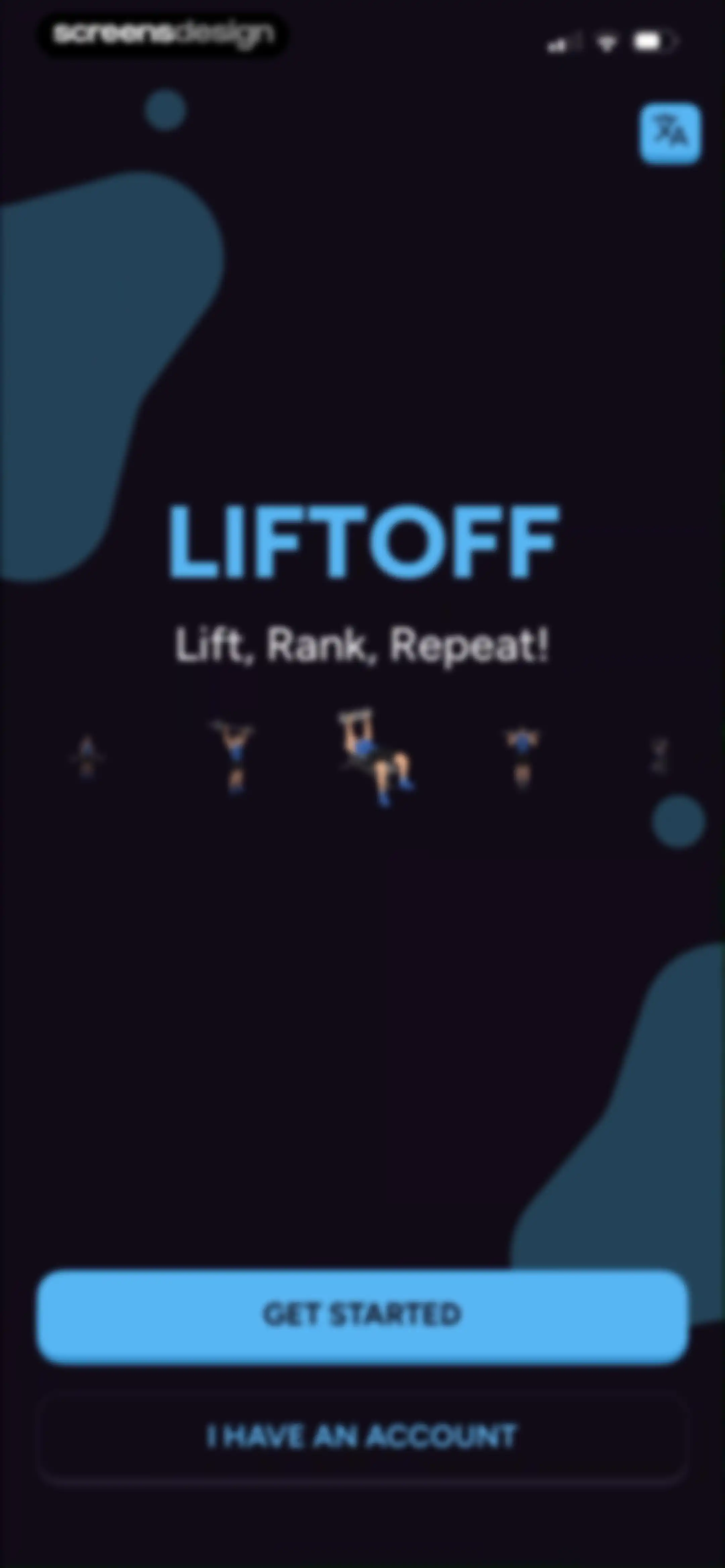 Liftoff - Ranked Gym Workouts screen 2