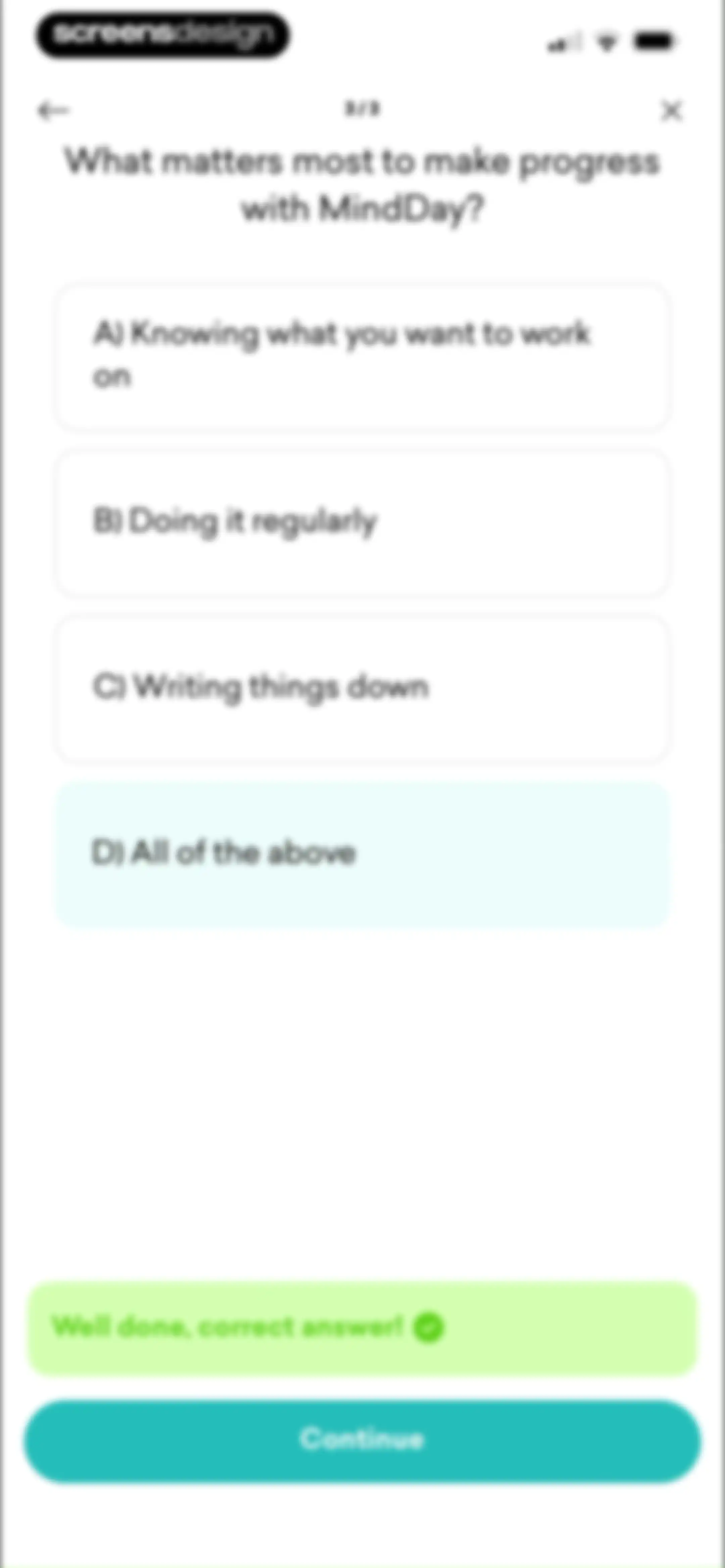 MindDay: Mental Health, Stress screen 69