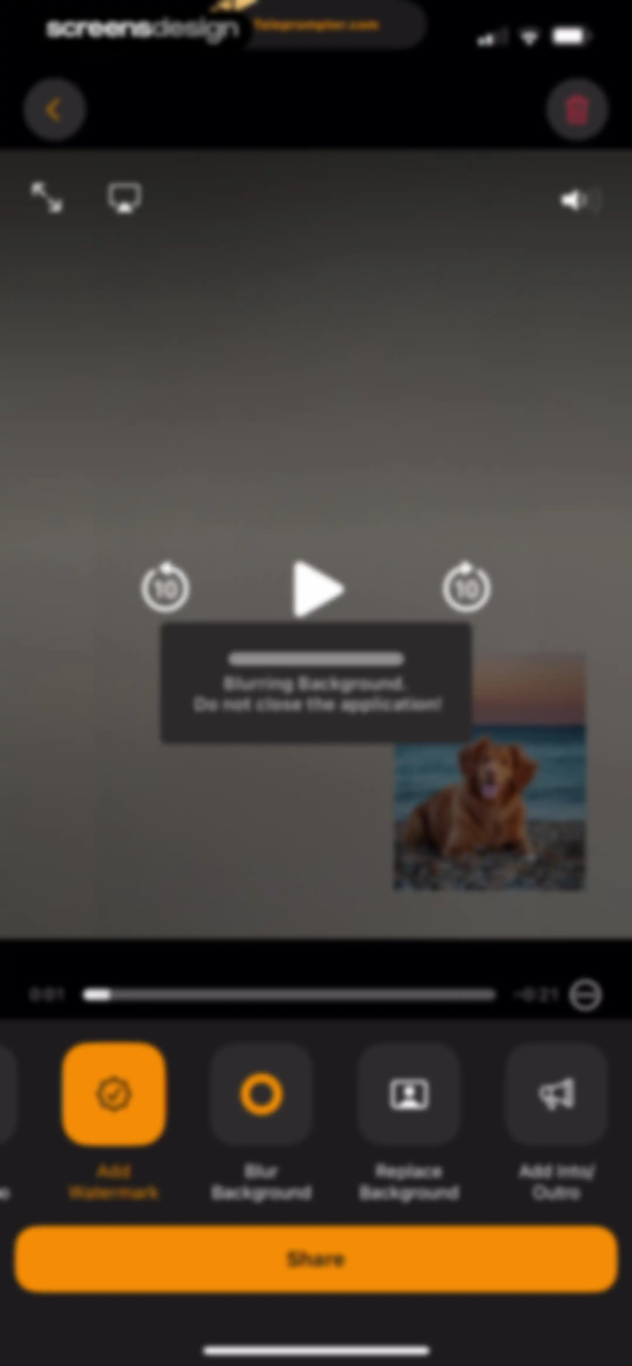 Teleprompter.com screen 76