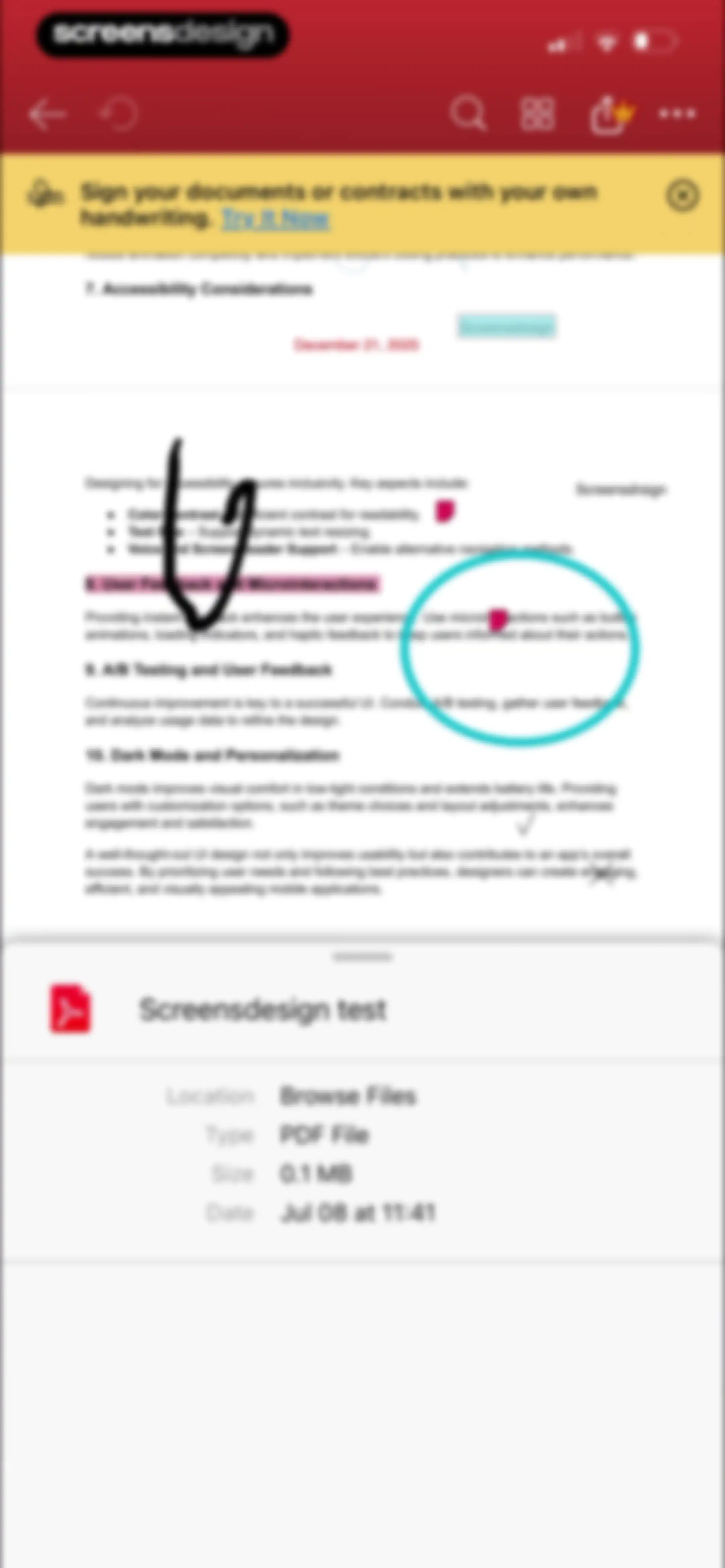 MobiPDF・PDF Text Editor・Reader screen 77