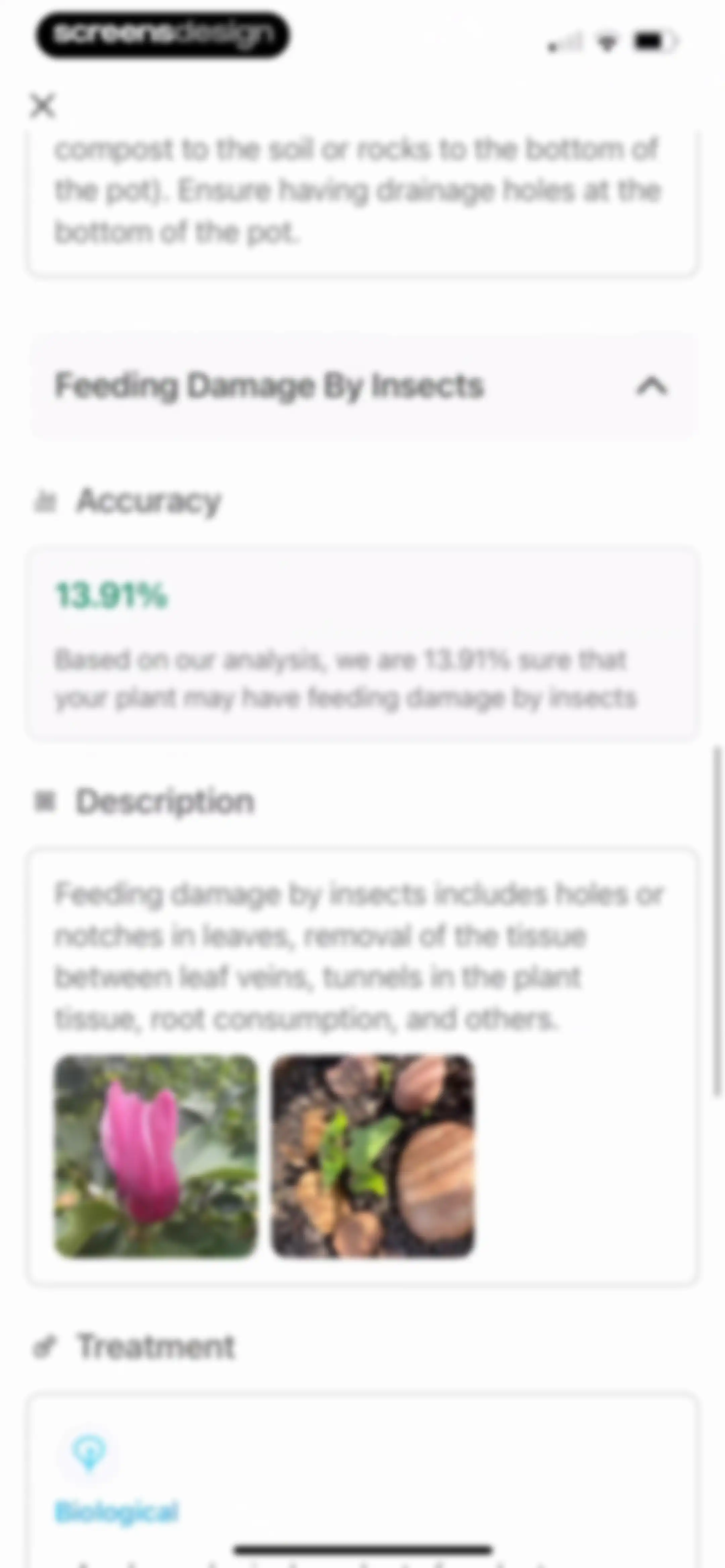 Identify My Plant Now screen 50