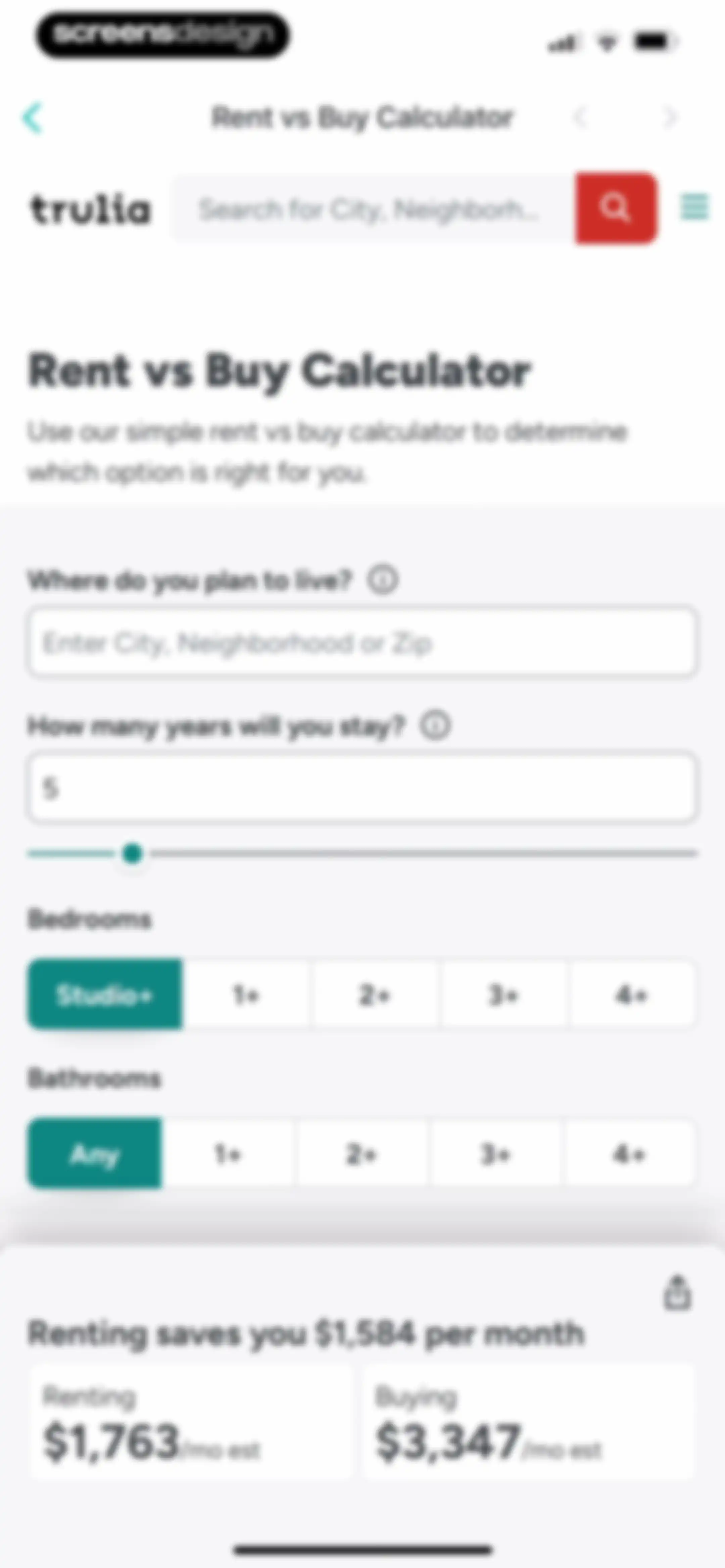 Trulia Real Estate & Rentals screen 113