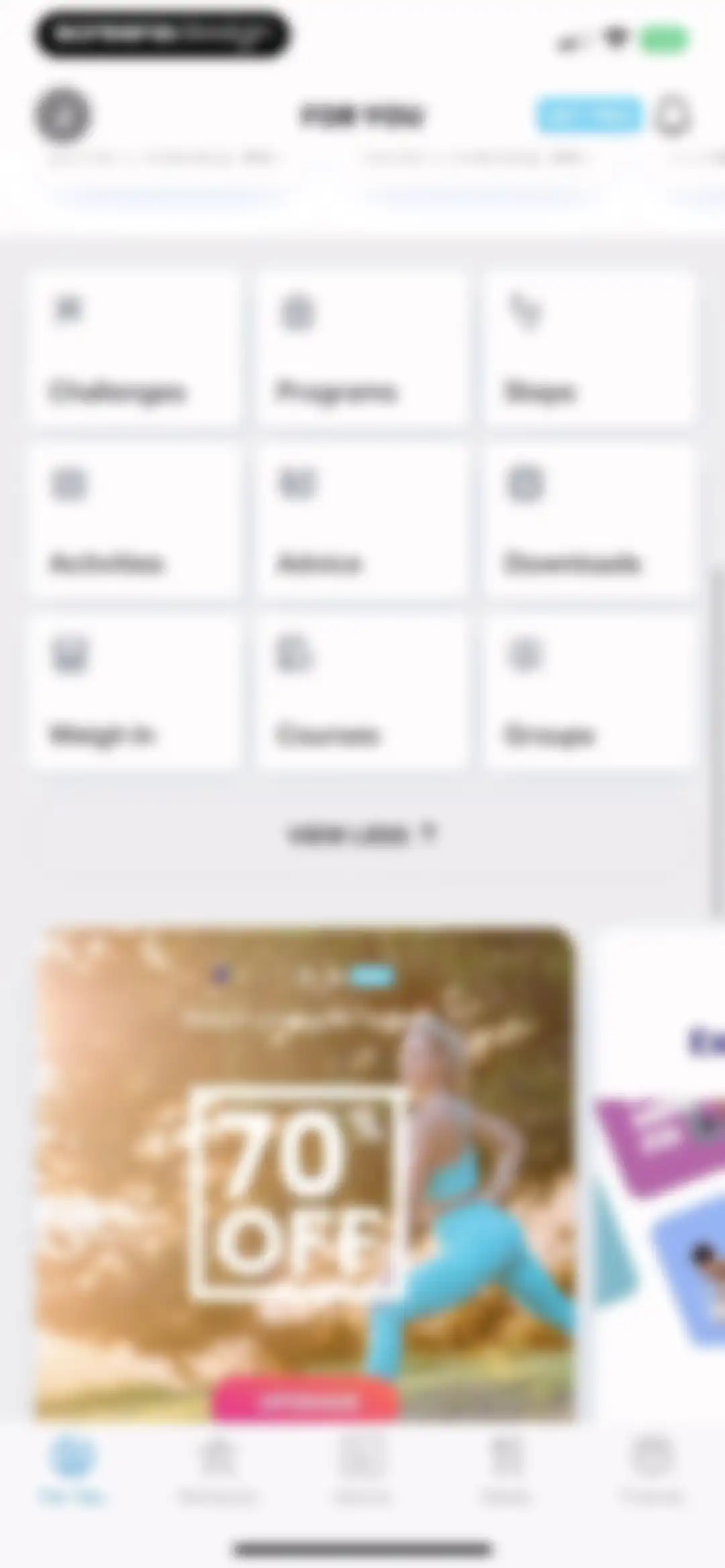 FitOn Workouts & Fitness Plans screen 63
