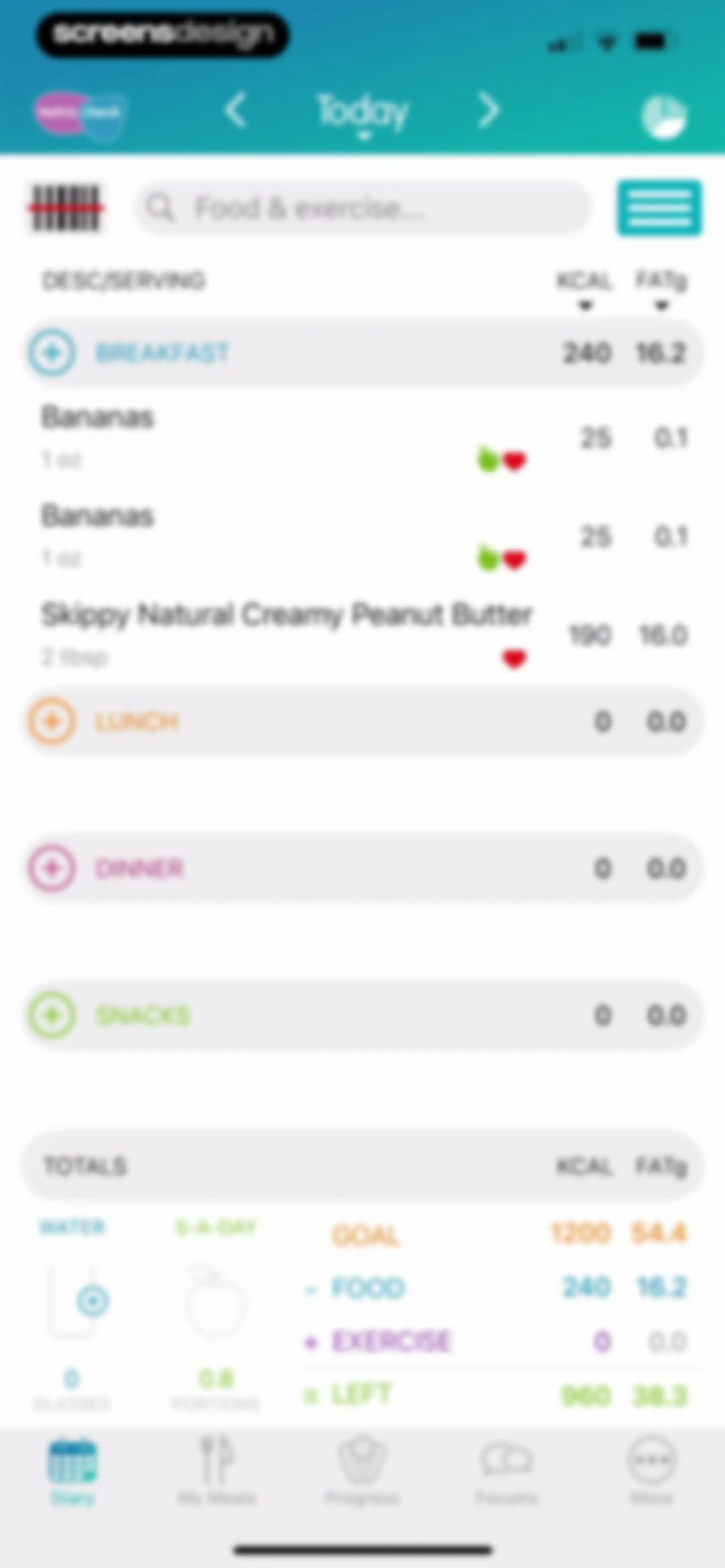 Calorie Counter + screen 41