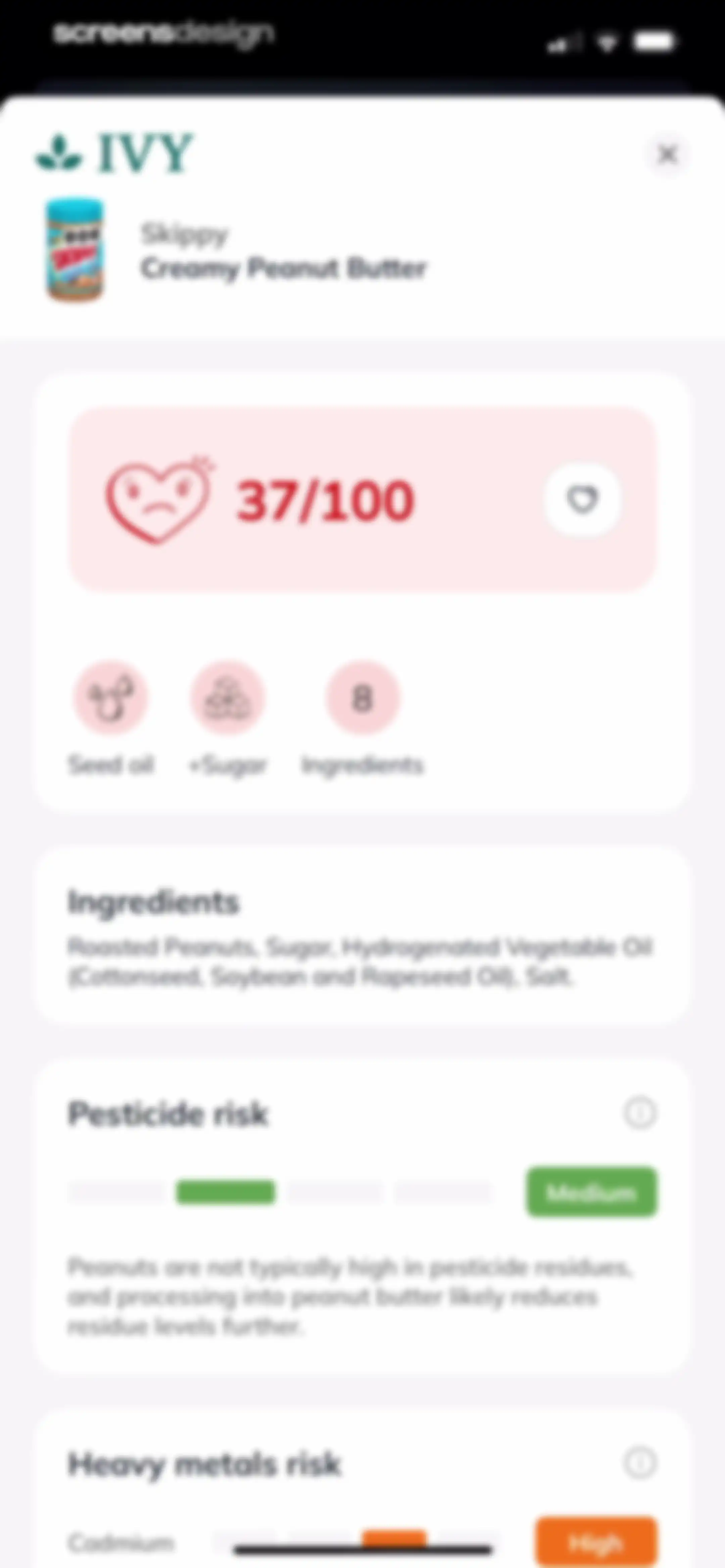 Ivy: Processed Food Scanner screen 52