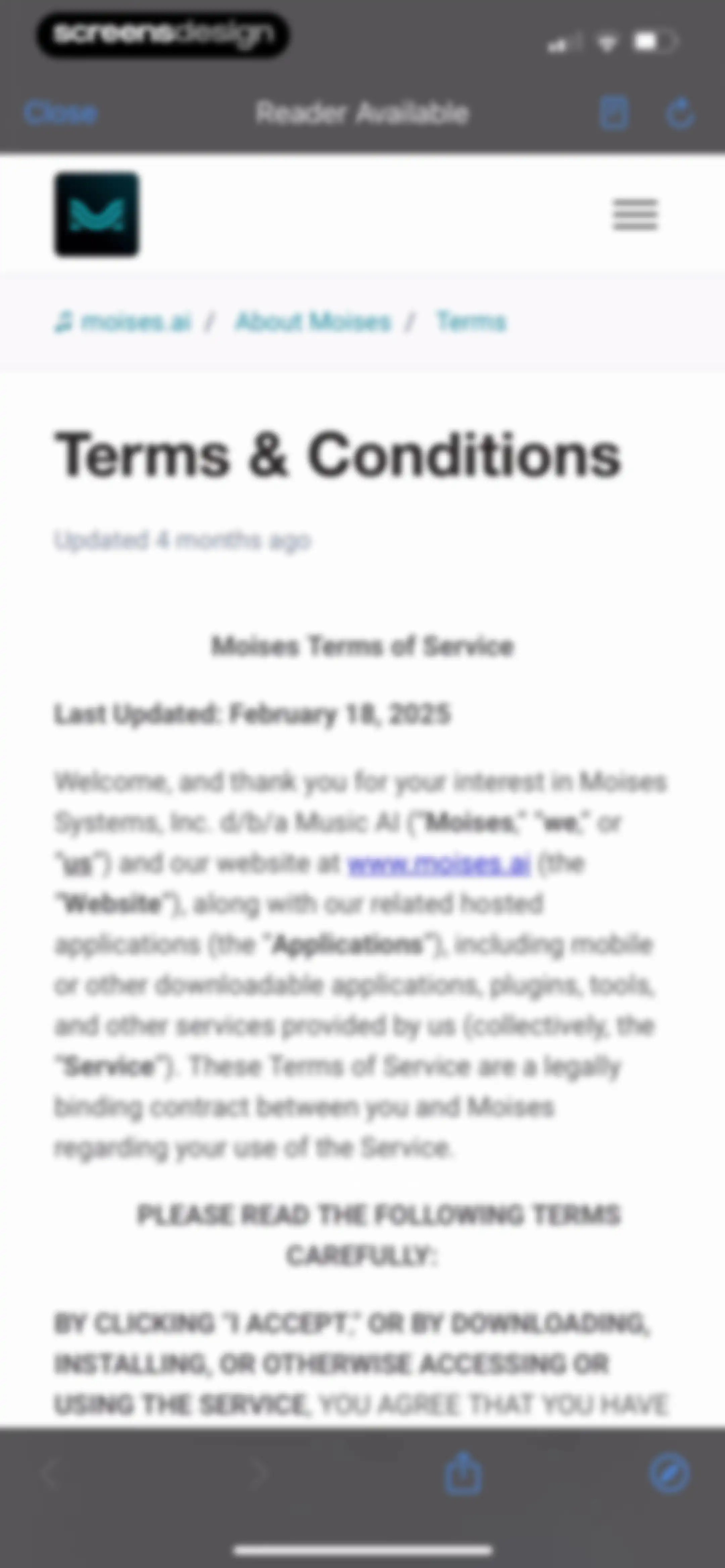 Moises: The Musician's App screen 101