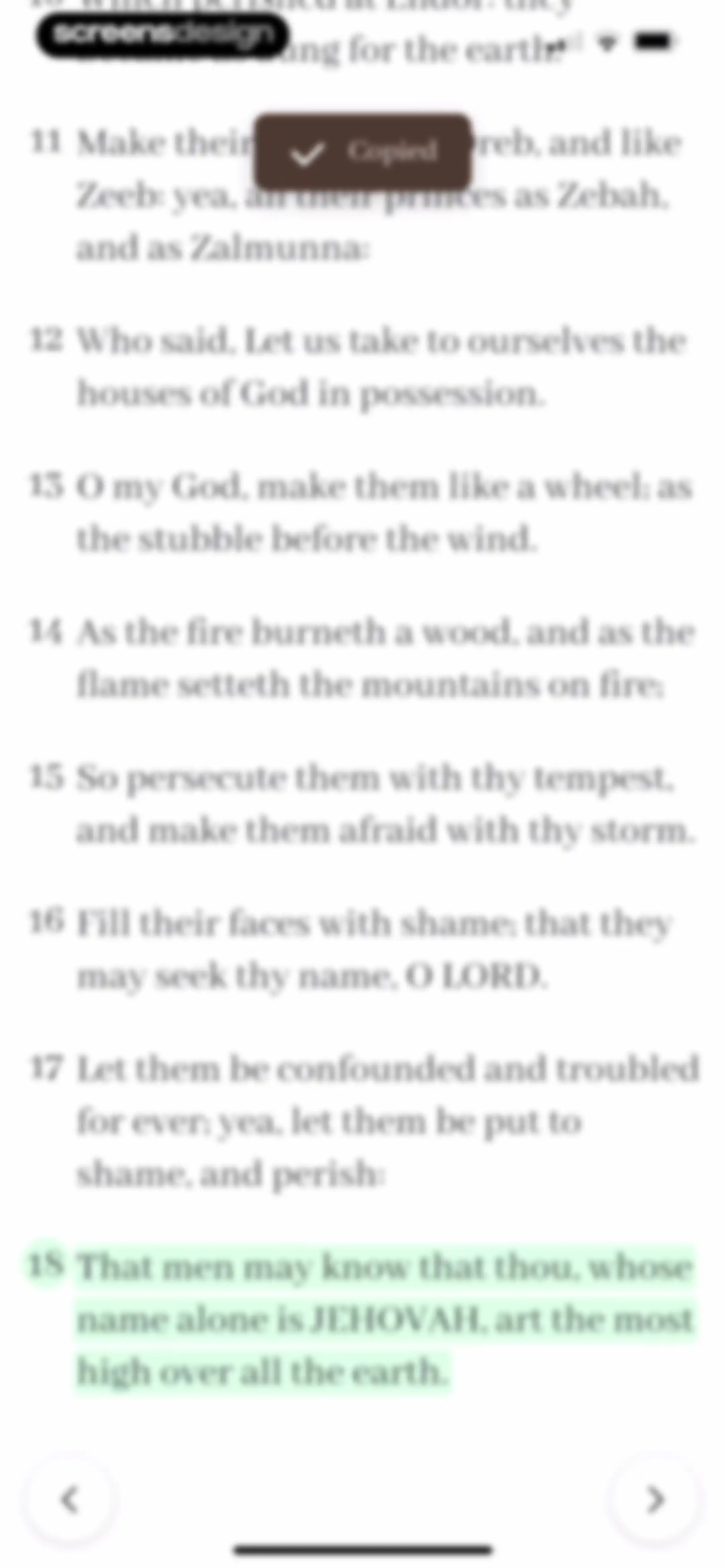 Bible Note: Sermon Notes screen 90