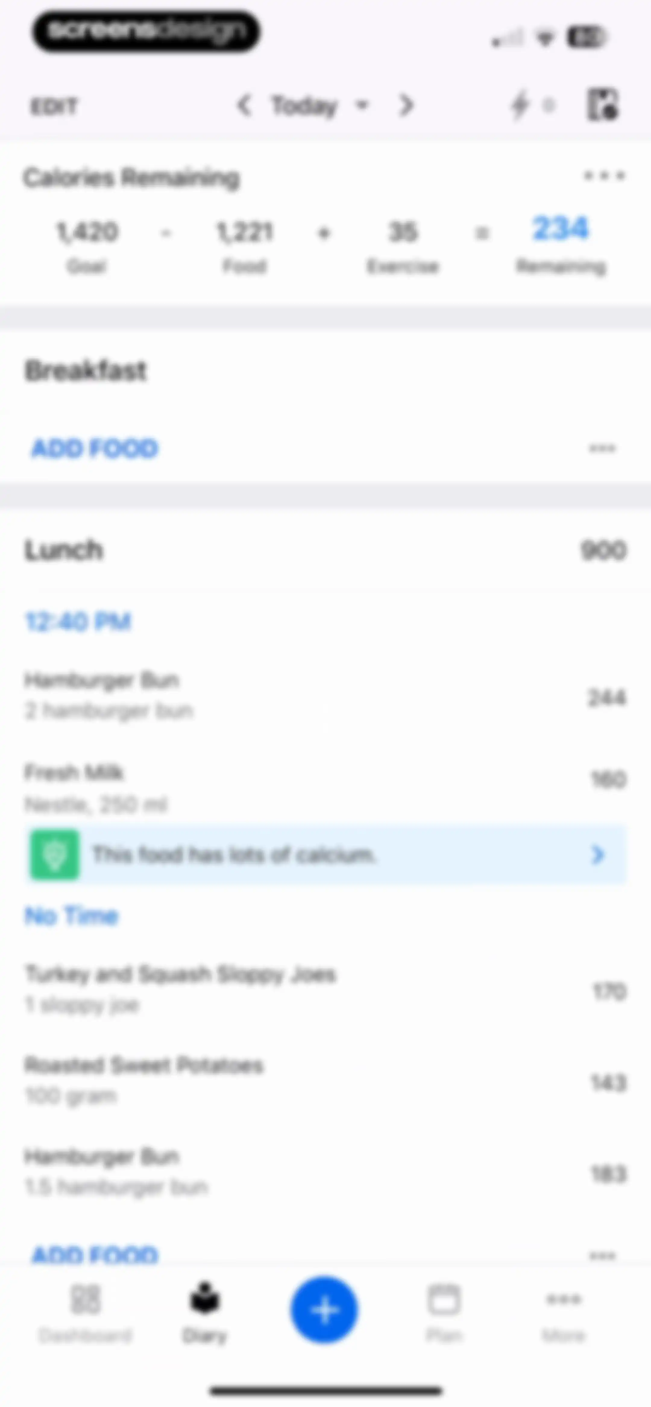 MyFitnessPal: Calorie Counter screen 164